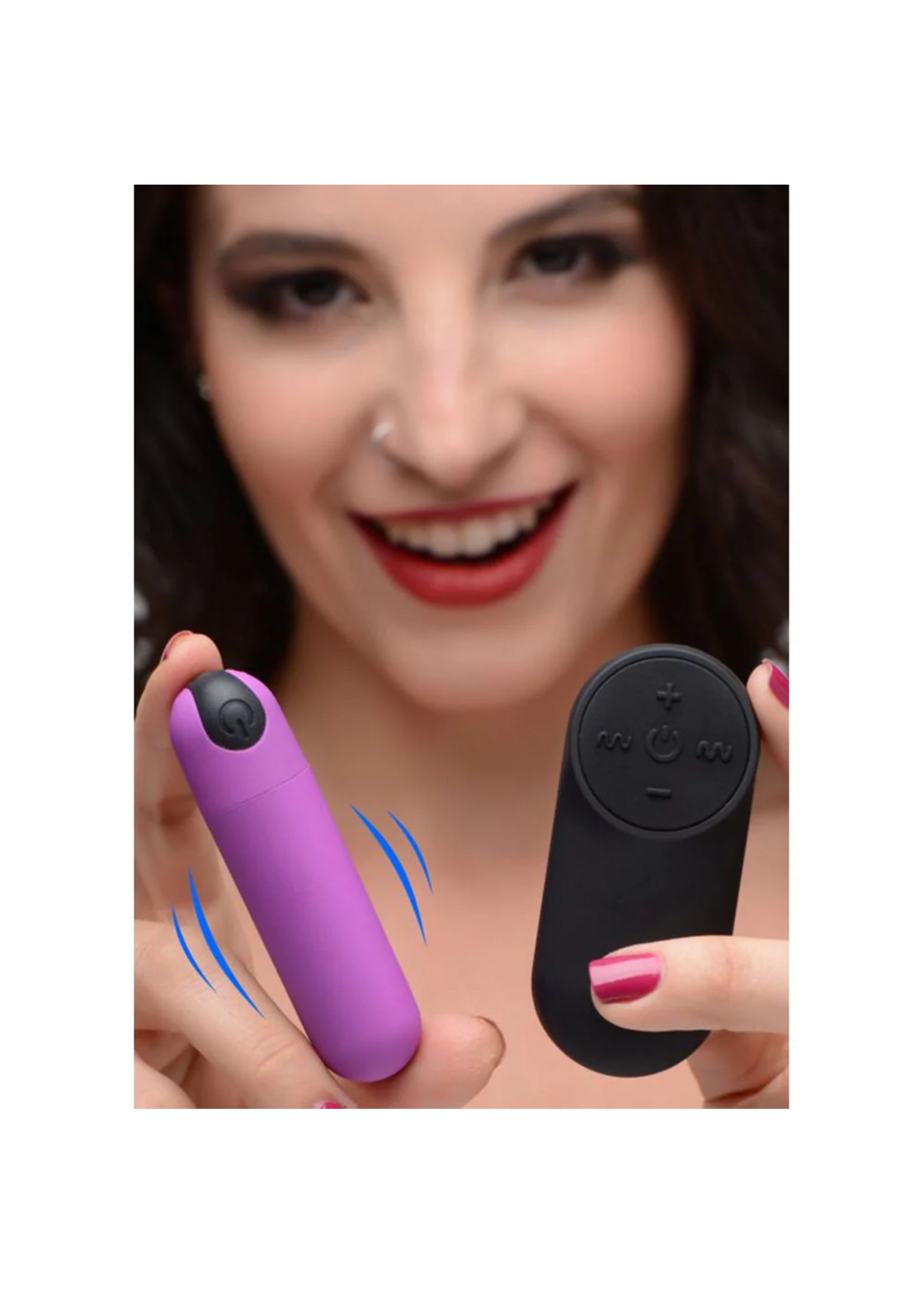 Bang! 21X Vibrating Bullet w/ R/C - Purple