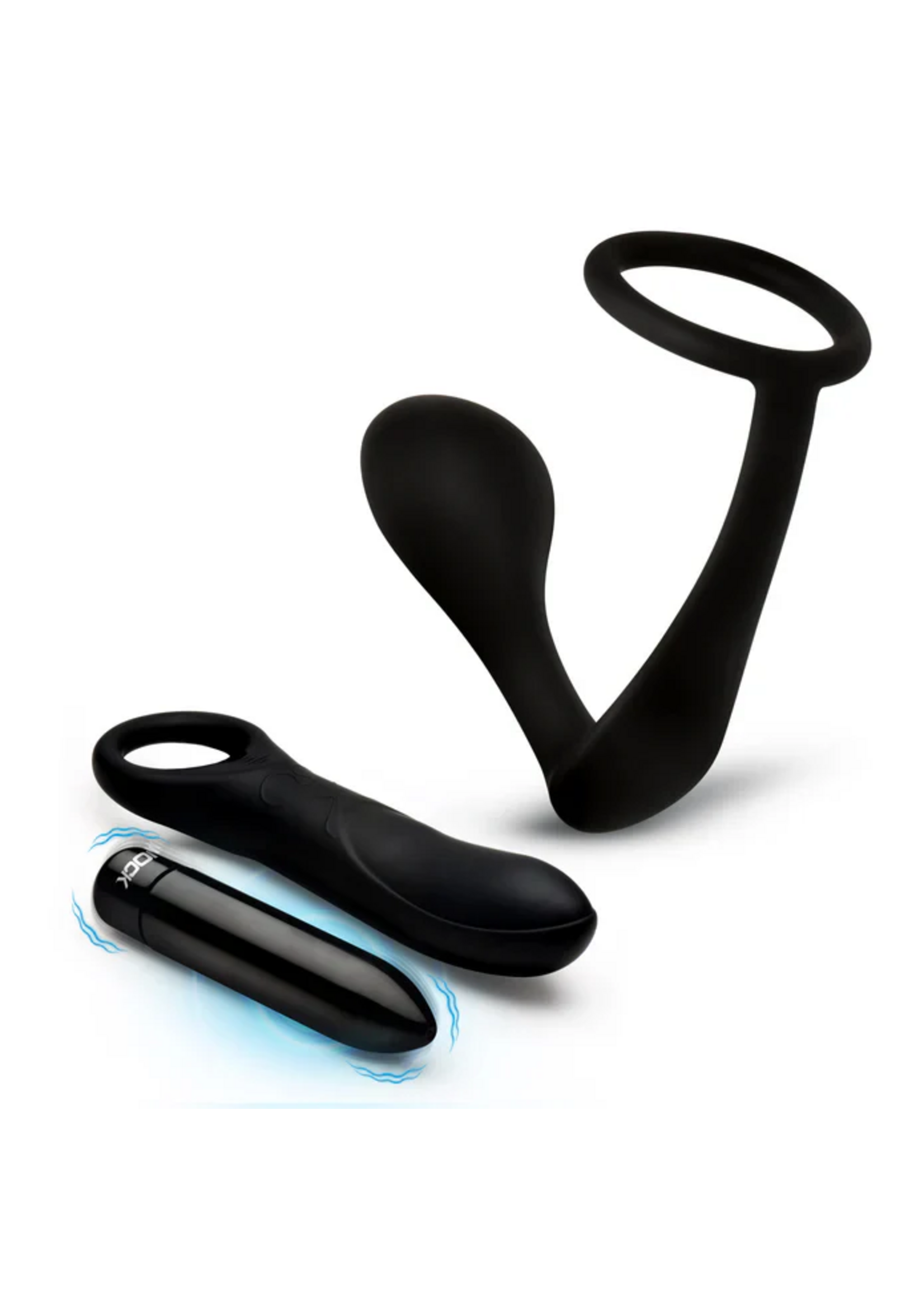 Jock P-Spotter Silicone Prostate Vibrator Set