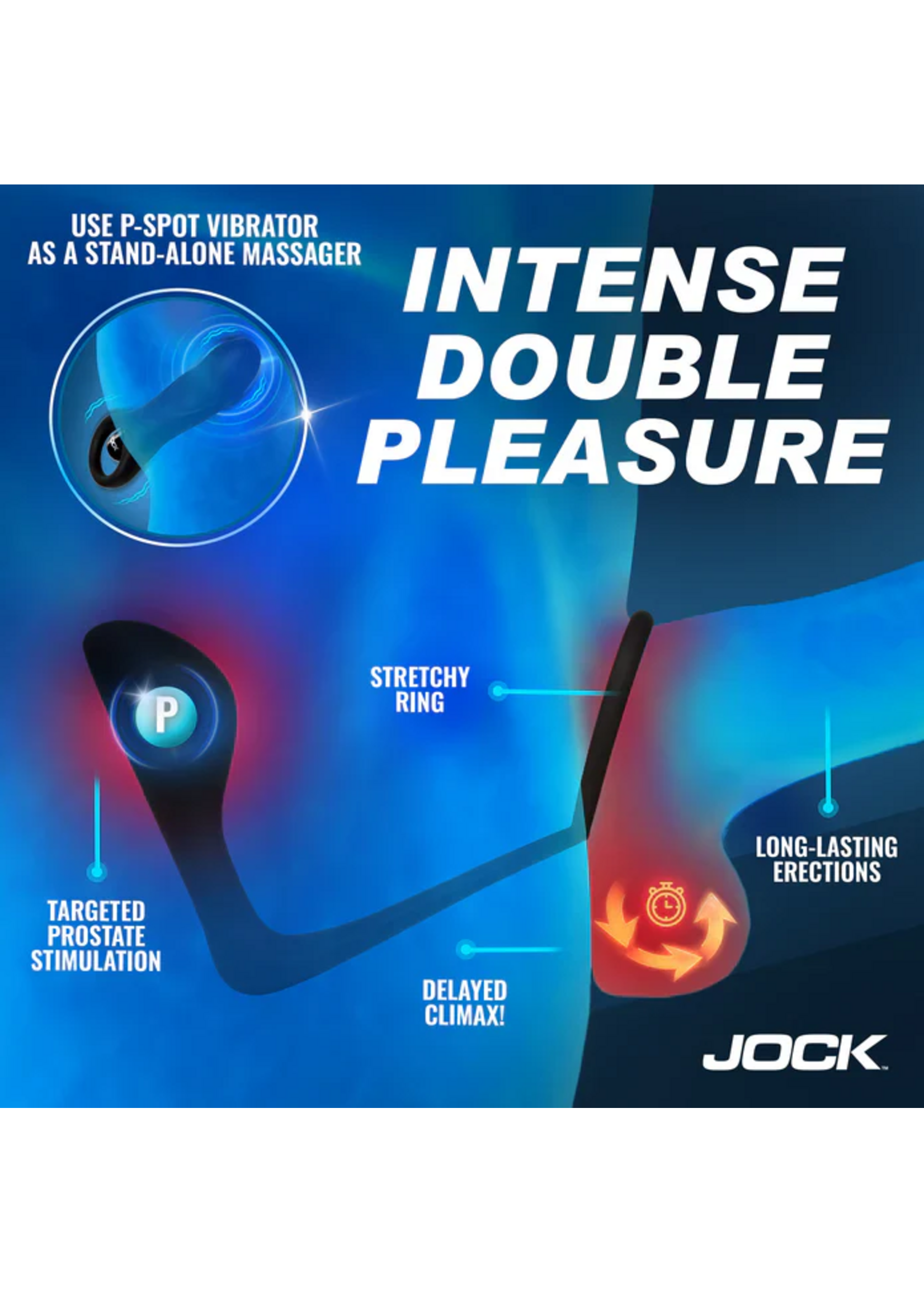Jock P-Spotter Silicone Prostate Vibrator Set