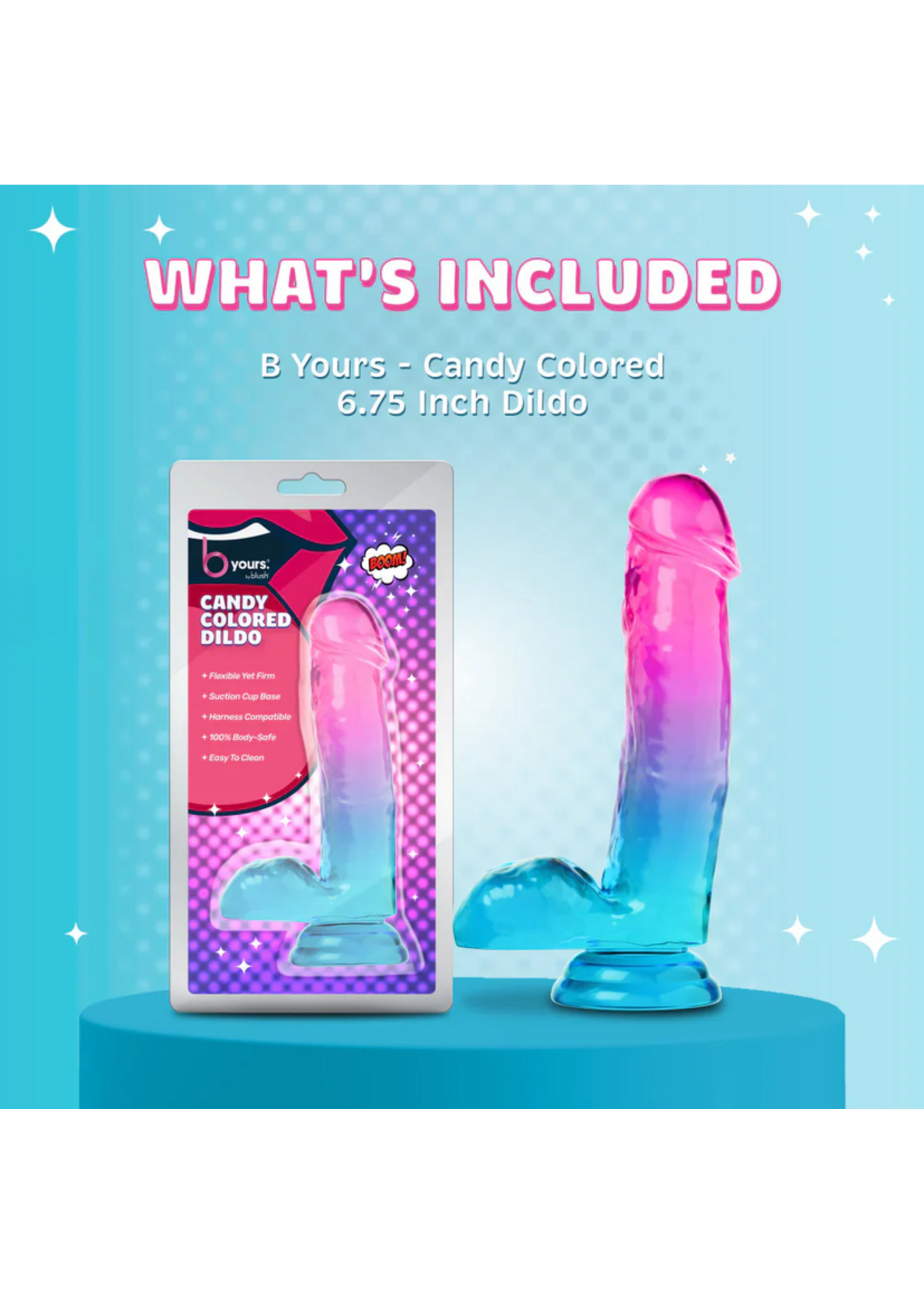 Blush B Yours - Candy Colored Dildo