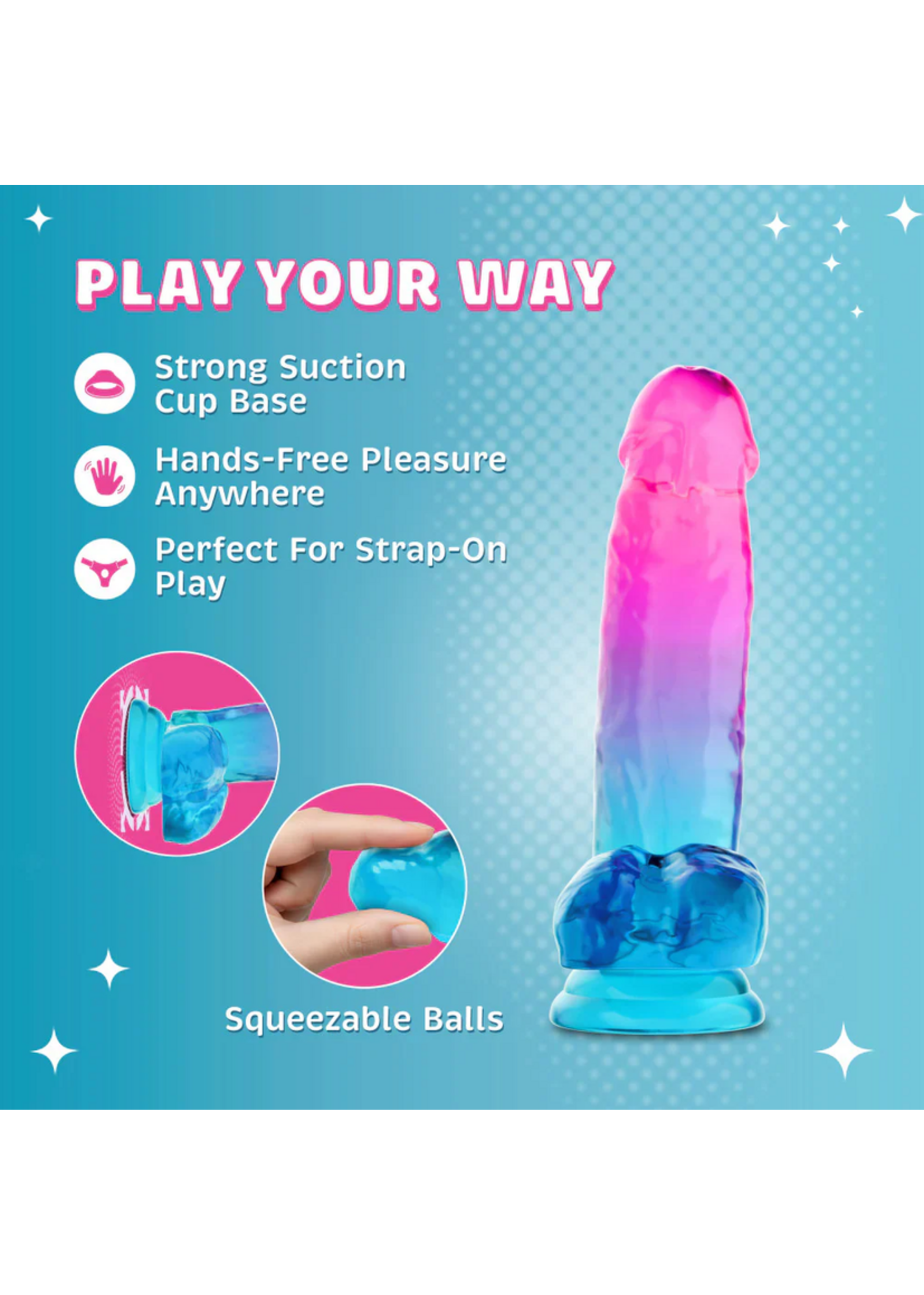Blush B Yours - Candy Colored Dildo
