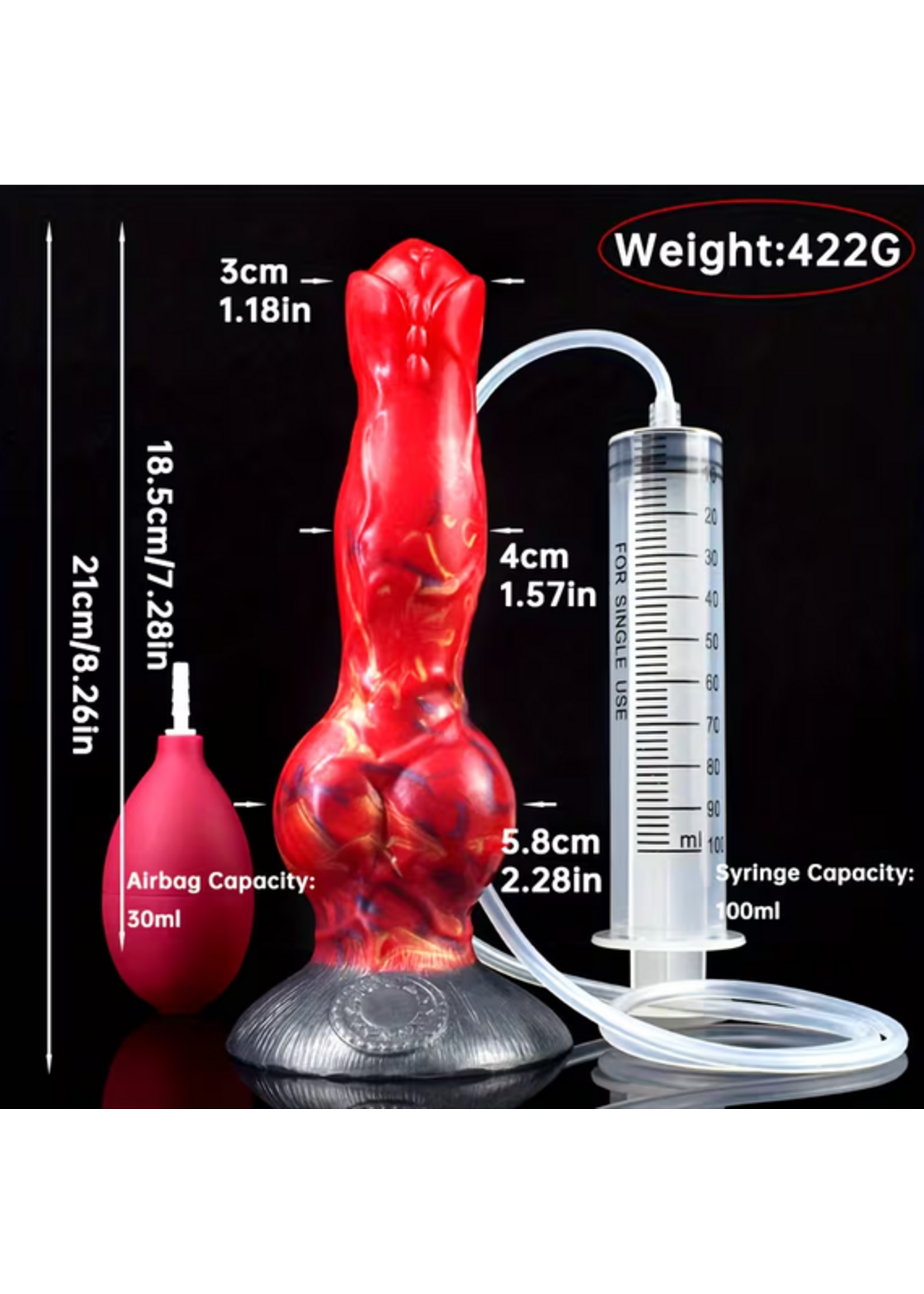 Crimson Cascade – Squirting Fantasy Dildo