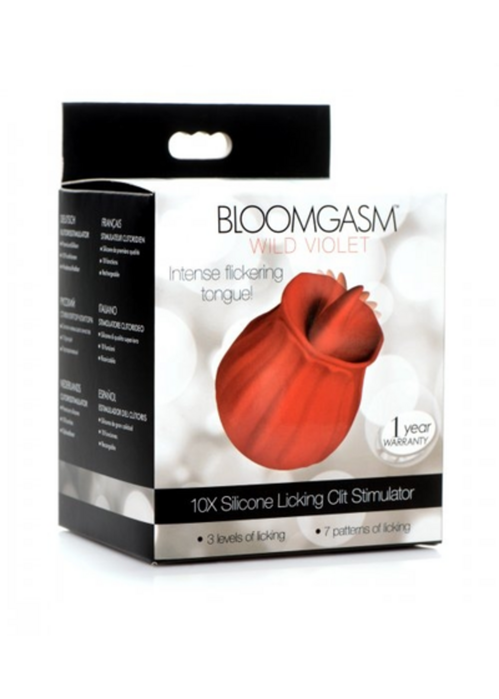 XR Bloomgasm Wild Violet 10X Licking Stimulator - Red