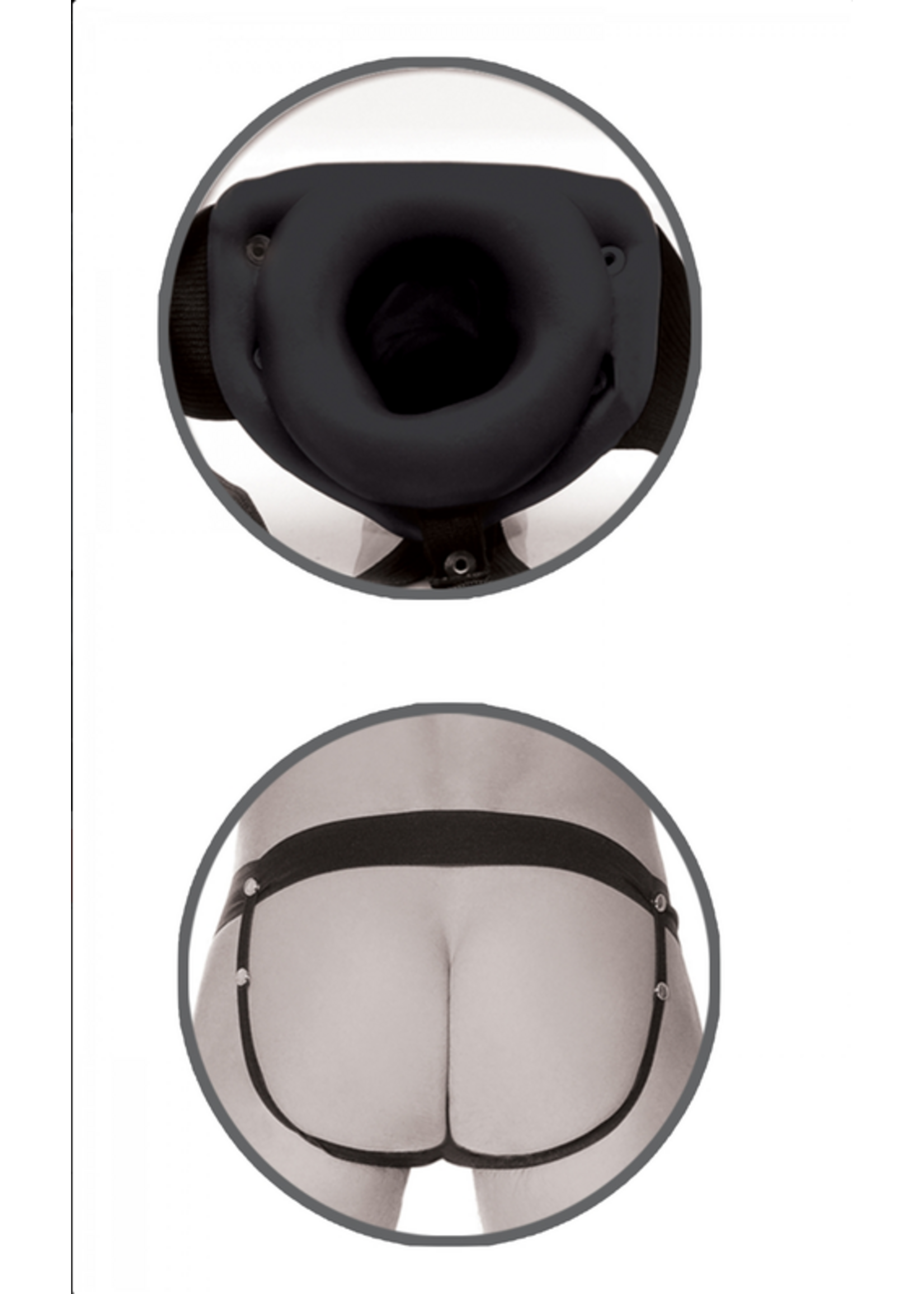 Pipedream Fetish Fantasy Series Limited Edition Hollow Strap-On - Black