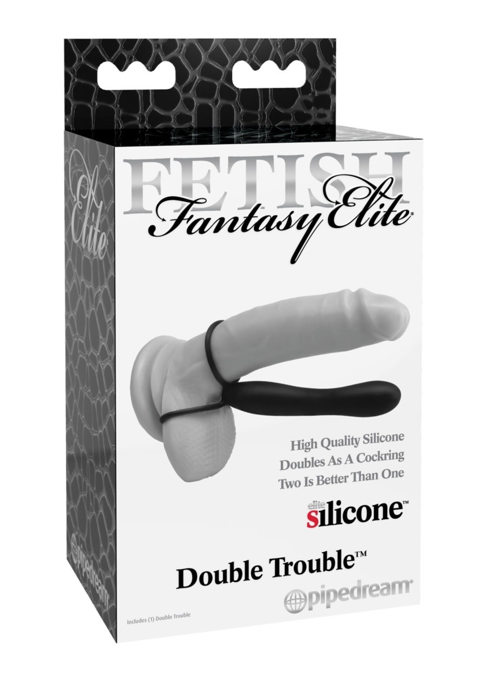 Pipedream Fetish Fantasy Elite Double Trouble - Black