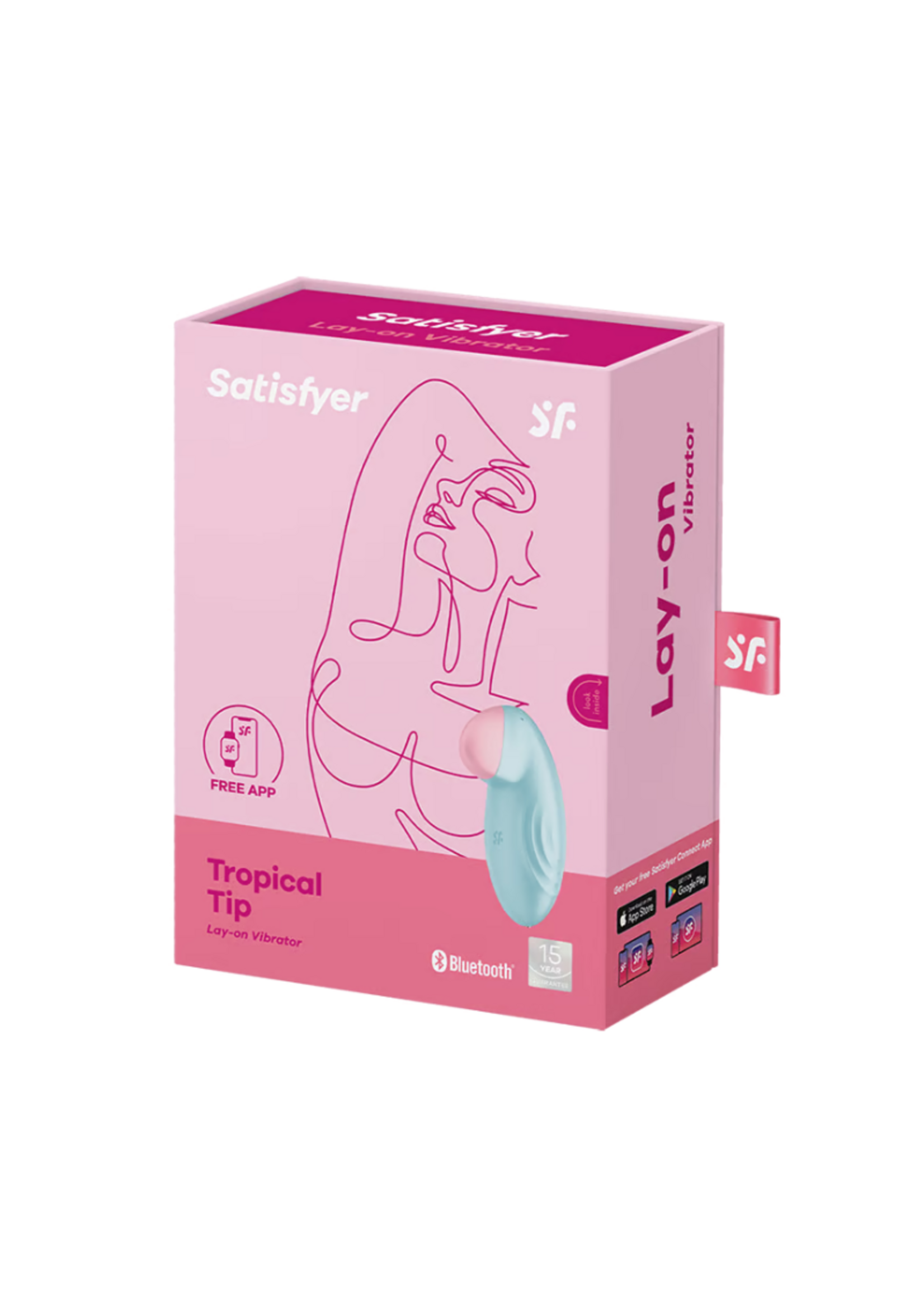 Satisfyer Satisfyer Tropical Tip Connect App Light Blue