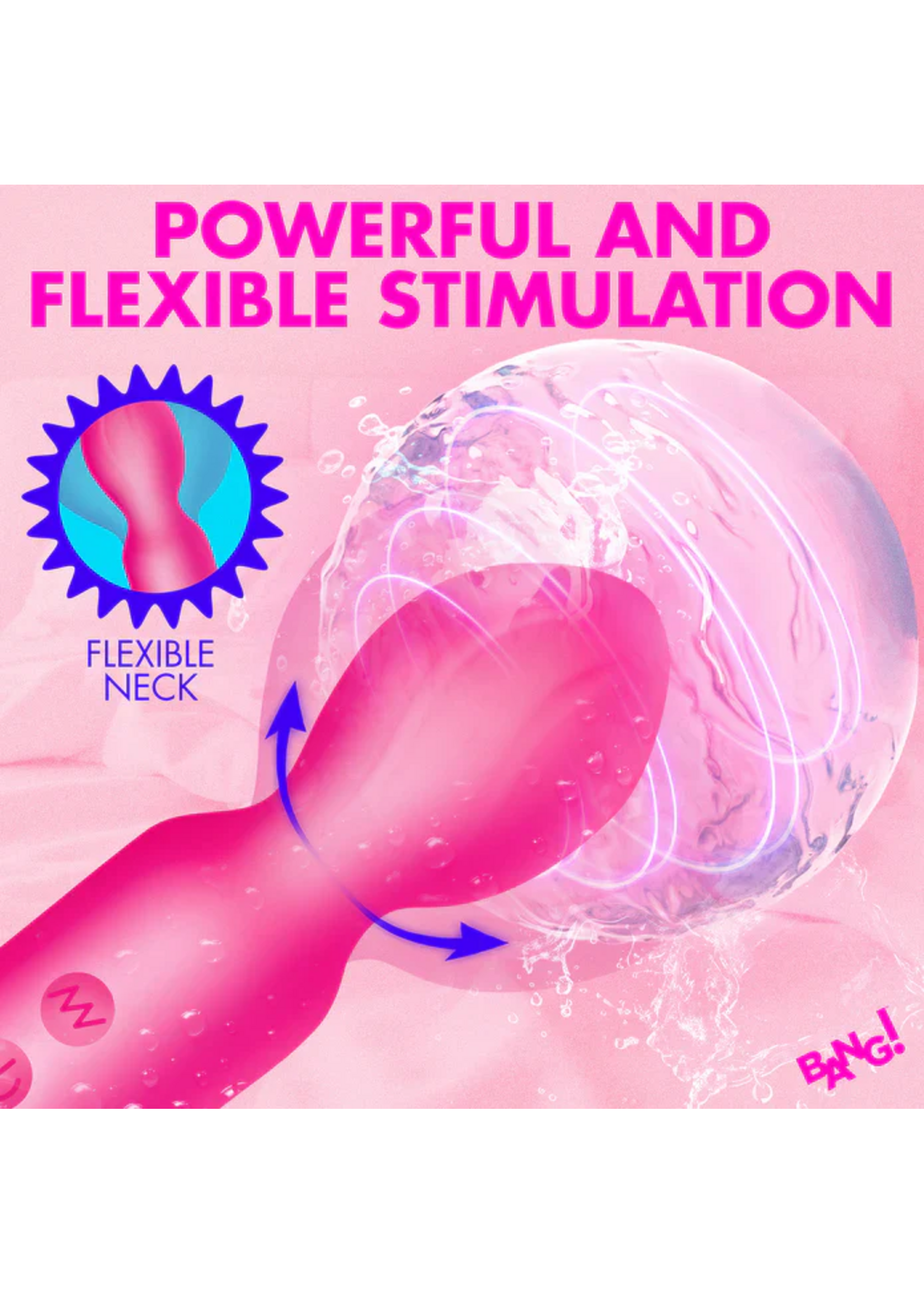XR Vibrating Silicone Mini Wand - Pink