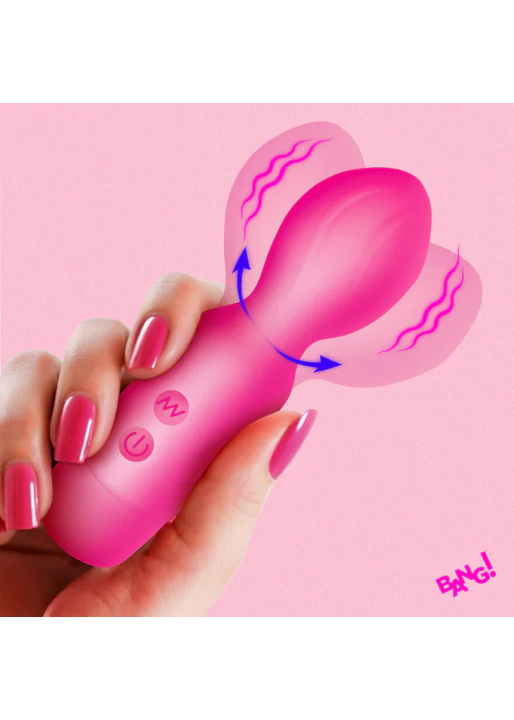 XR Vibrating Silicone Mini Wand - Pink