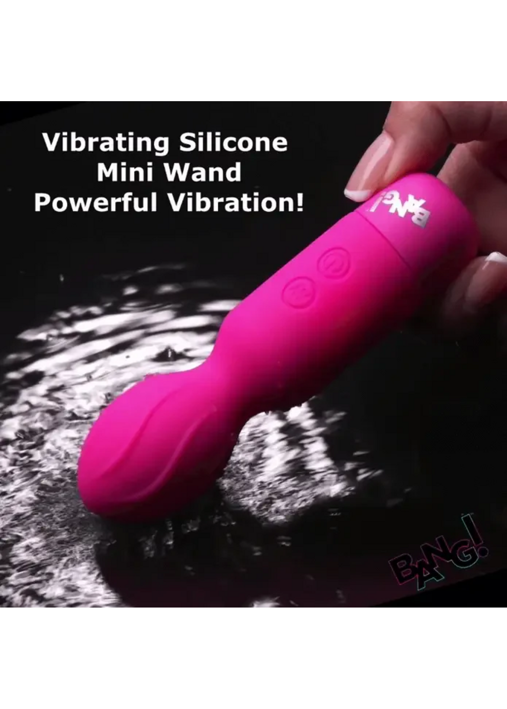 XR Vibrating Silicone Mini Wand - Pink