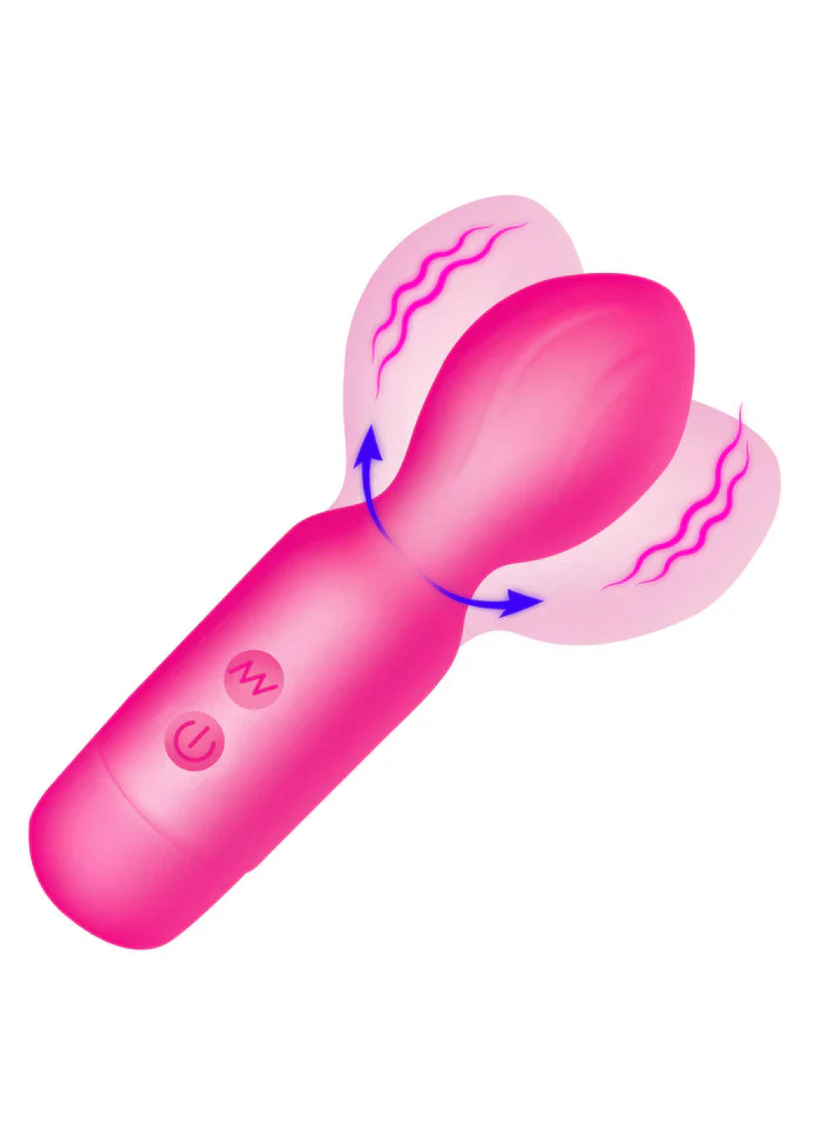 XR Vibrating Silicone Mini Wand - Pink