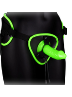 Ouch! Ouch! Glow In The Dark Harness with Silicone Dildo