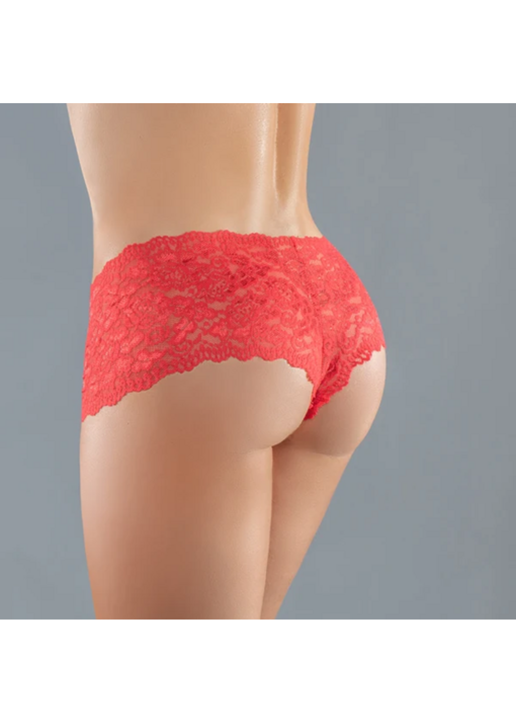 Allure Adore By Allure – Candy Apple Panty – Red – One Size