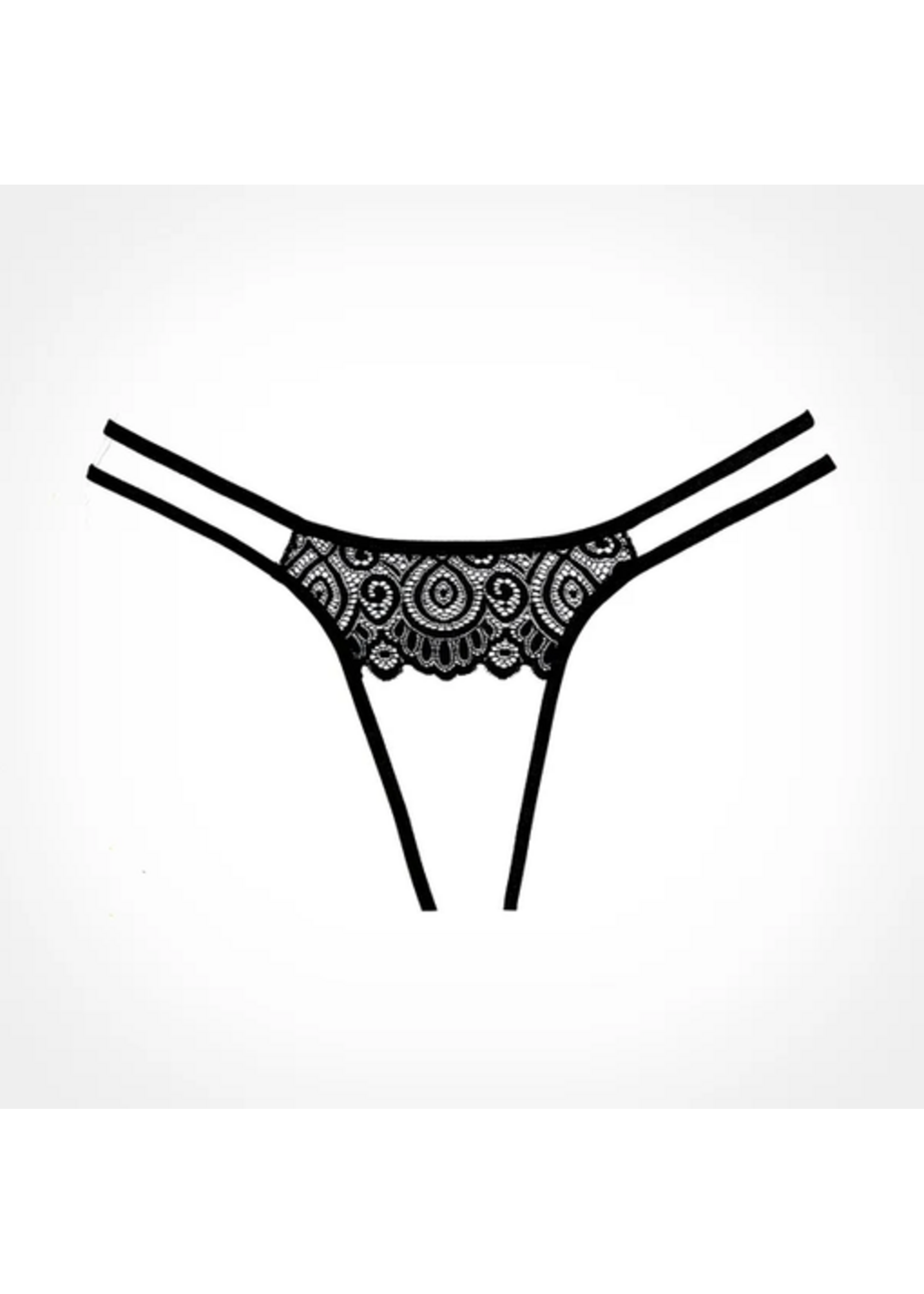 Allure Adore By Allure – Lovestruck Panty – Black – One Size
