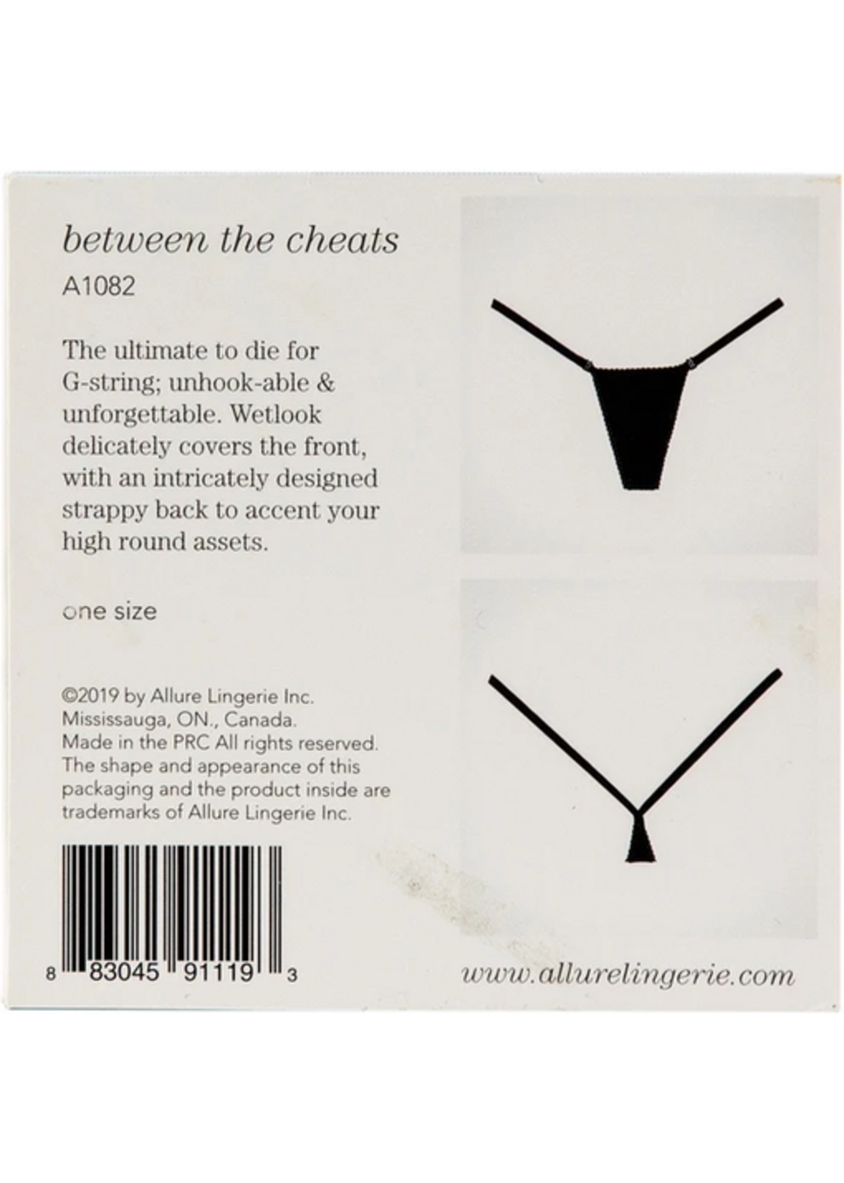 Allure Adore By Allure – Wetlook G-String - Black