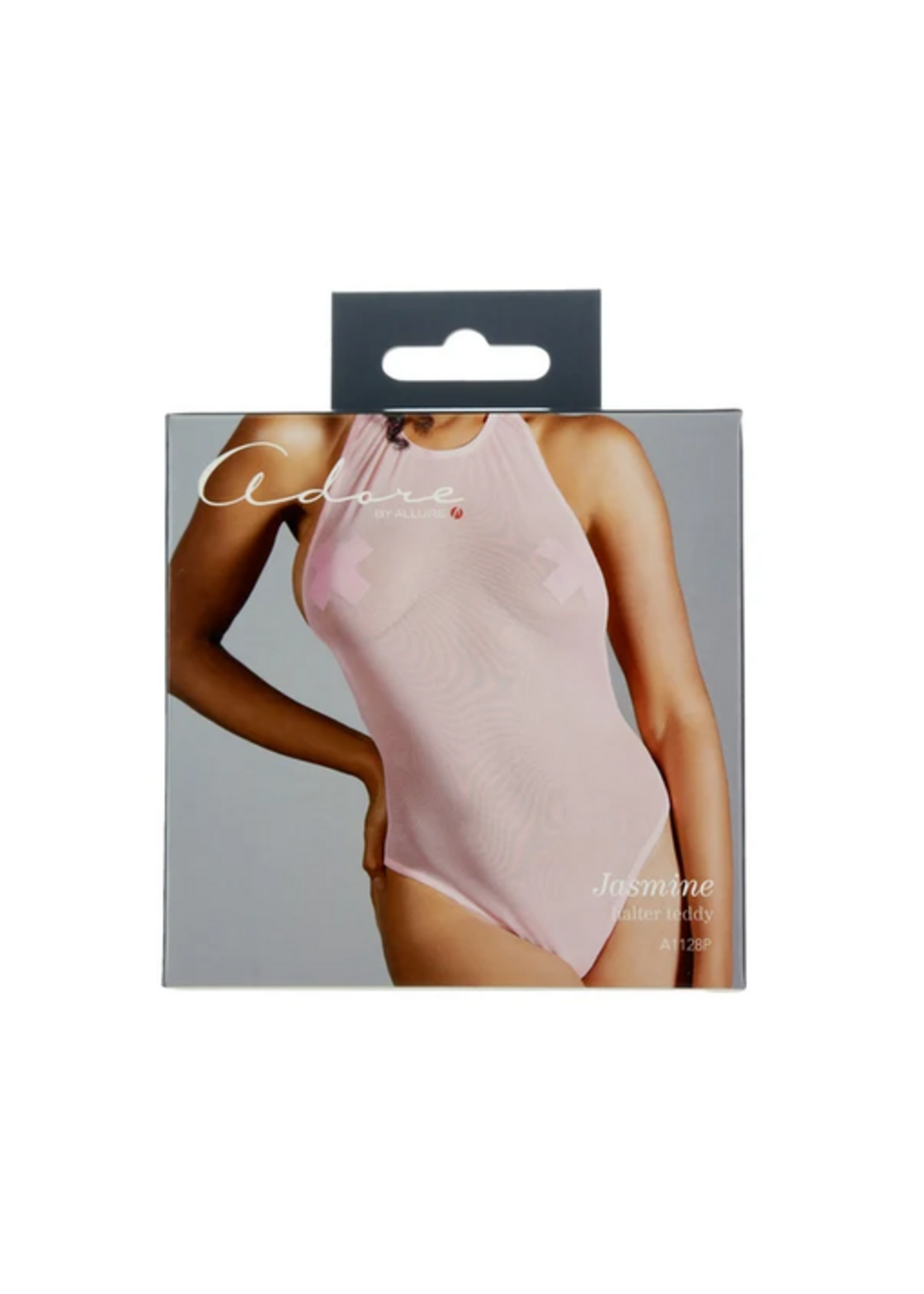 Allure Adore By Allure - Jasmine - Halter Teddy - Pink - OS
