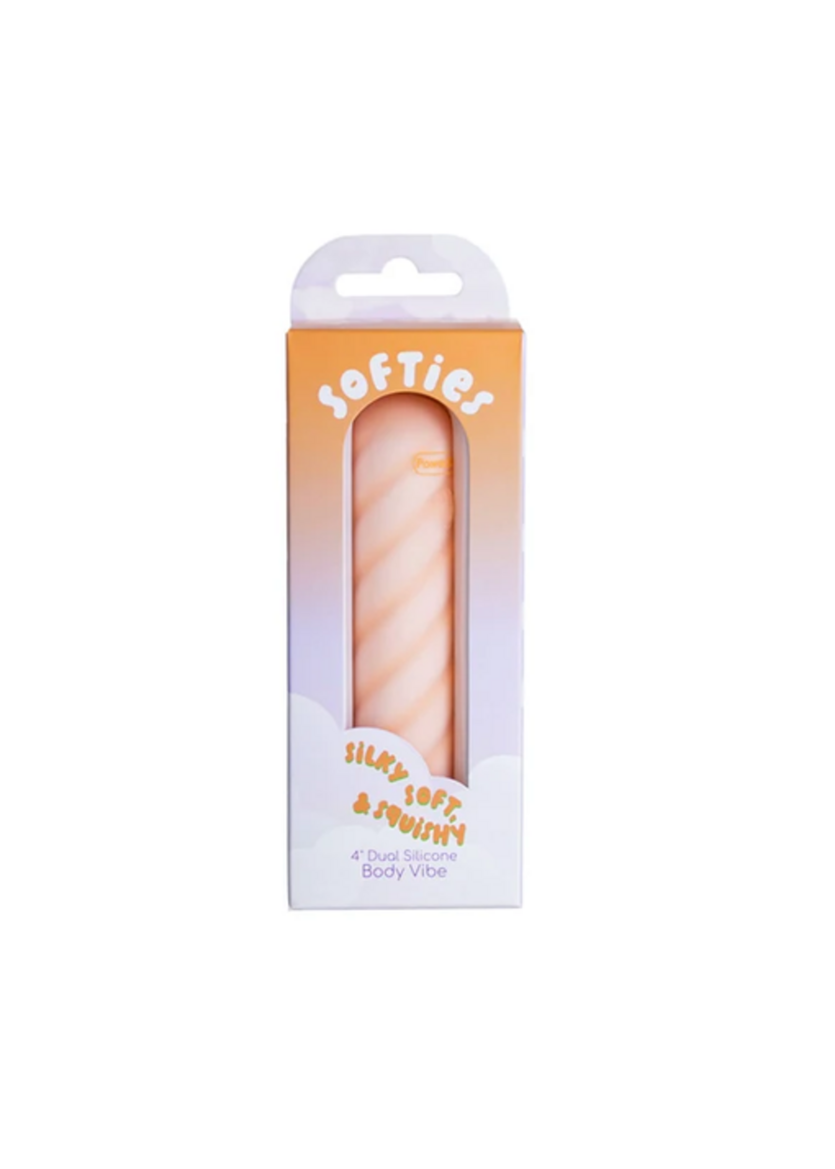 Softies Softies 4” Dual Silicone Body Vibe – Orange