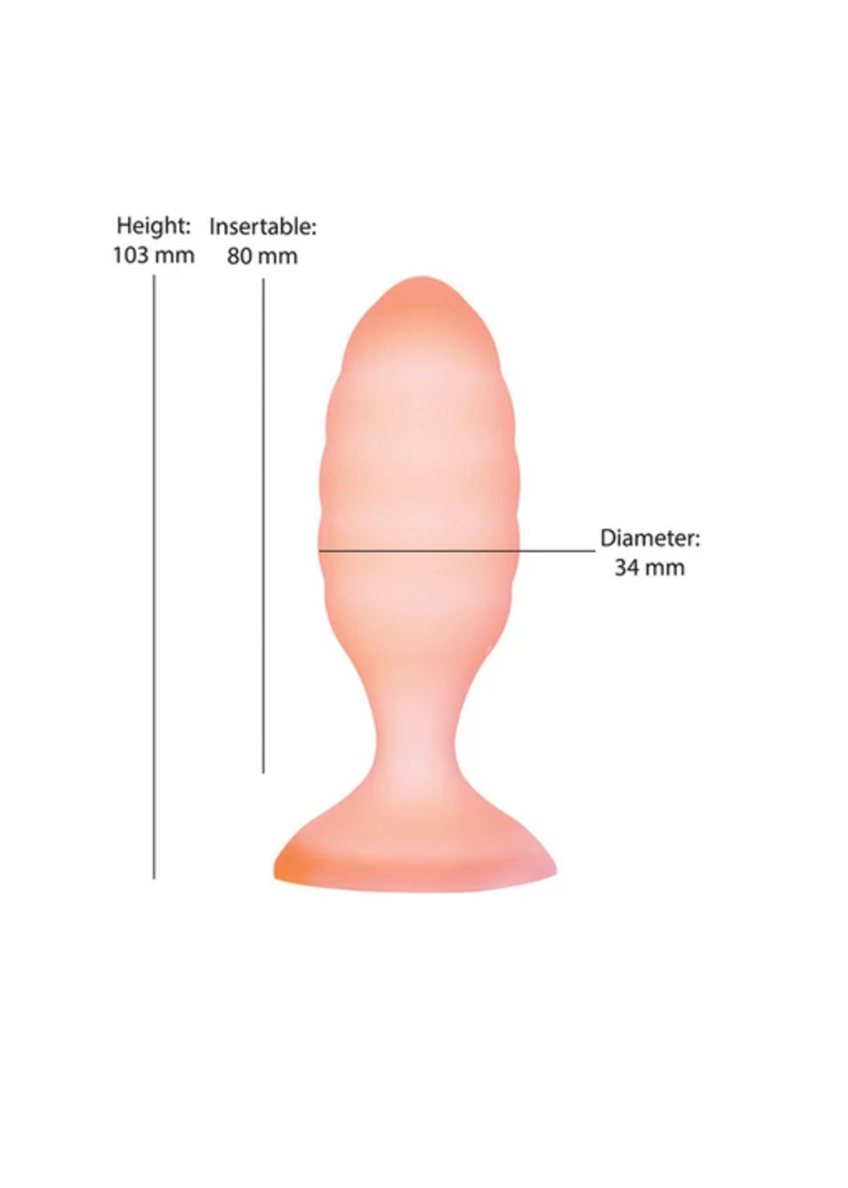 Softies Softies 4” Anal Silicone Plug – Orange