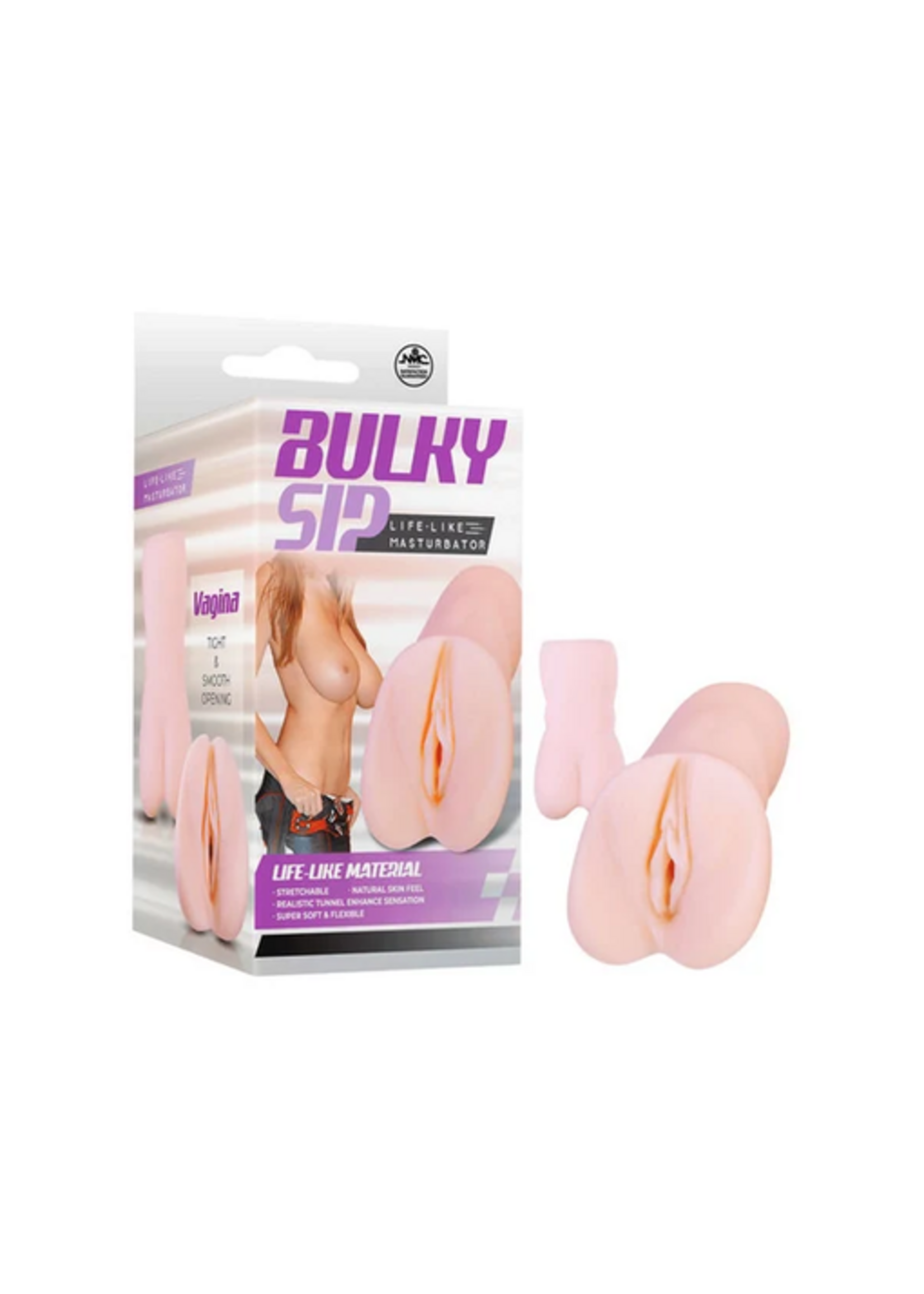 NMC – Bulky Sip – Life-Like Masturbator – 5.1 in. – Beige