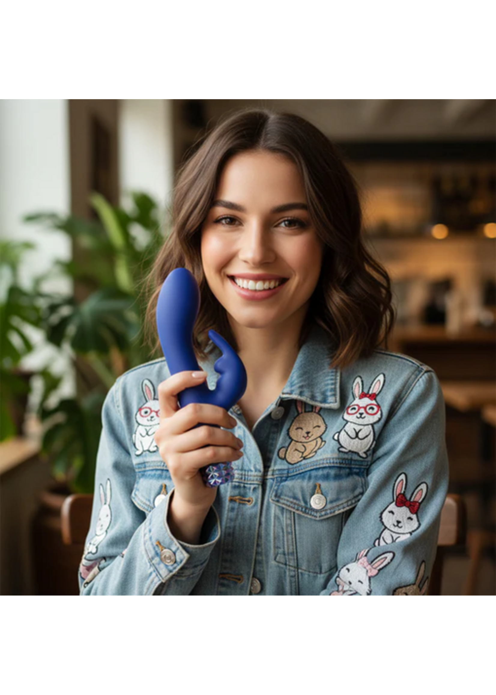 M’Lady Stud Bunny Vibrator - Blue