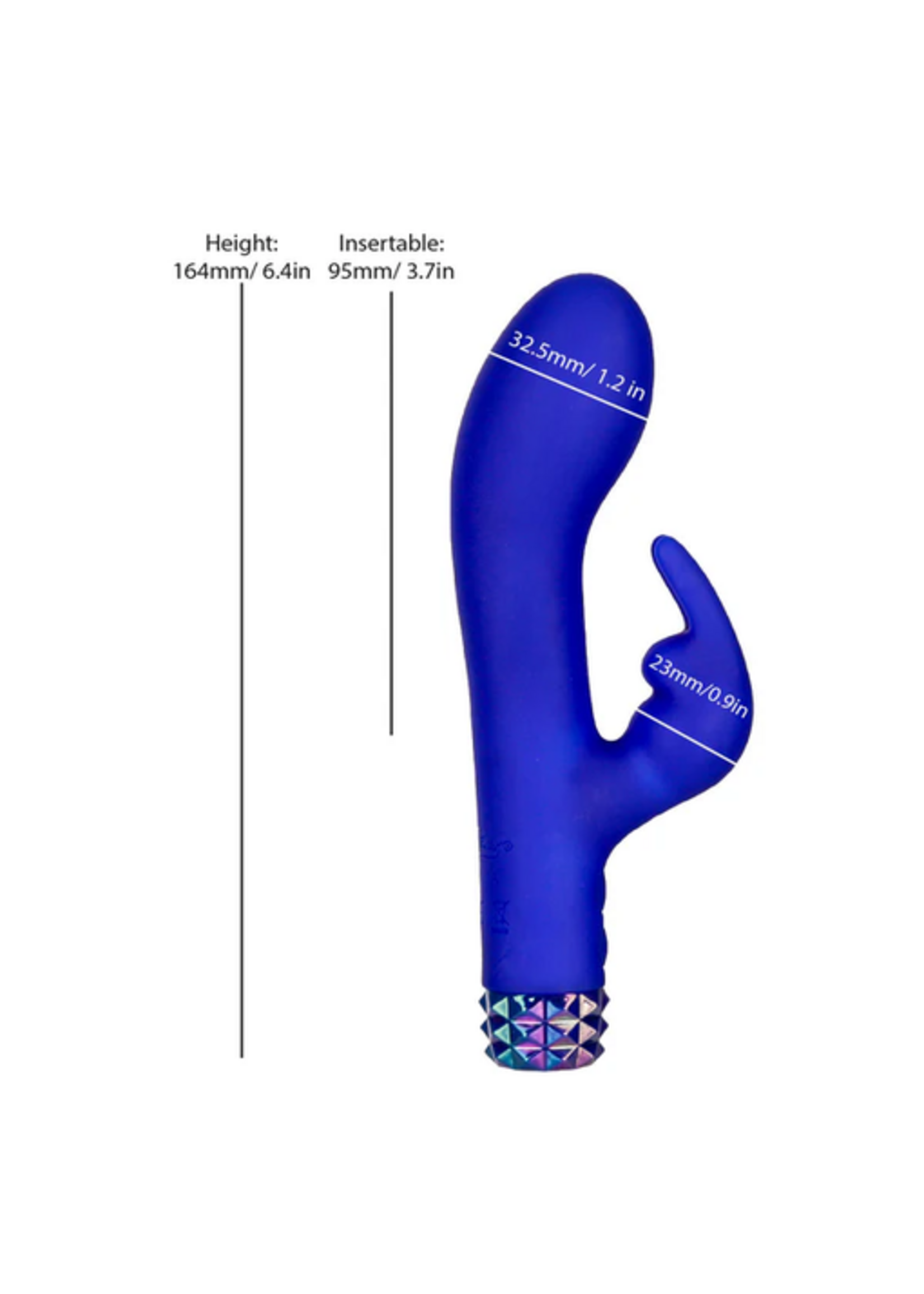 M’Lady Stud Bunny Vibrator - Blue