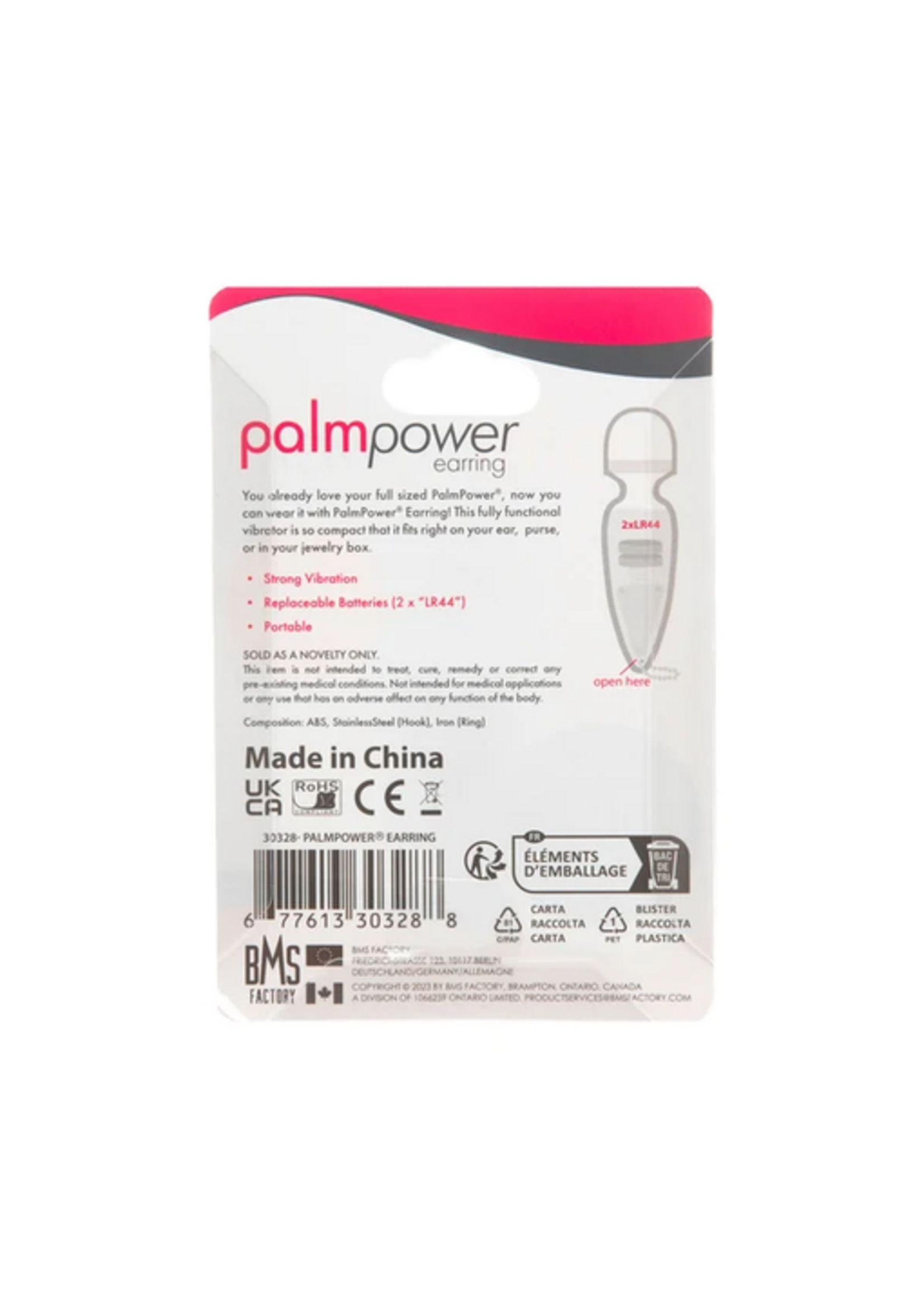 PalmPower Micro Massager Earring – 1 piece