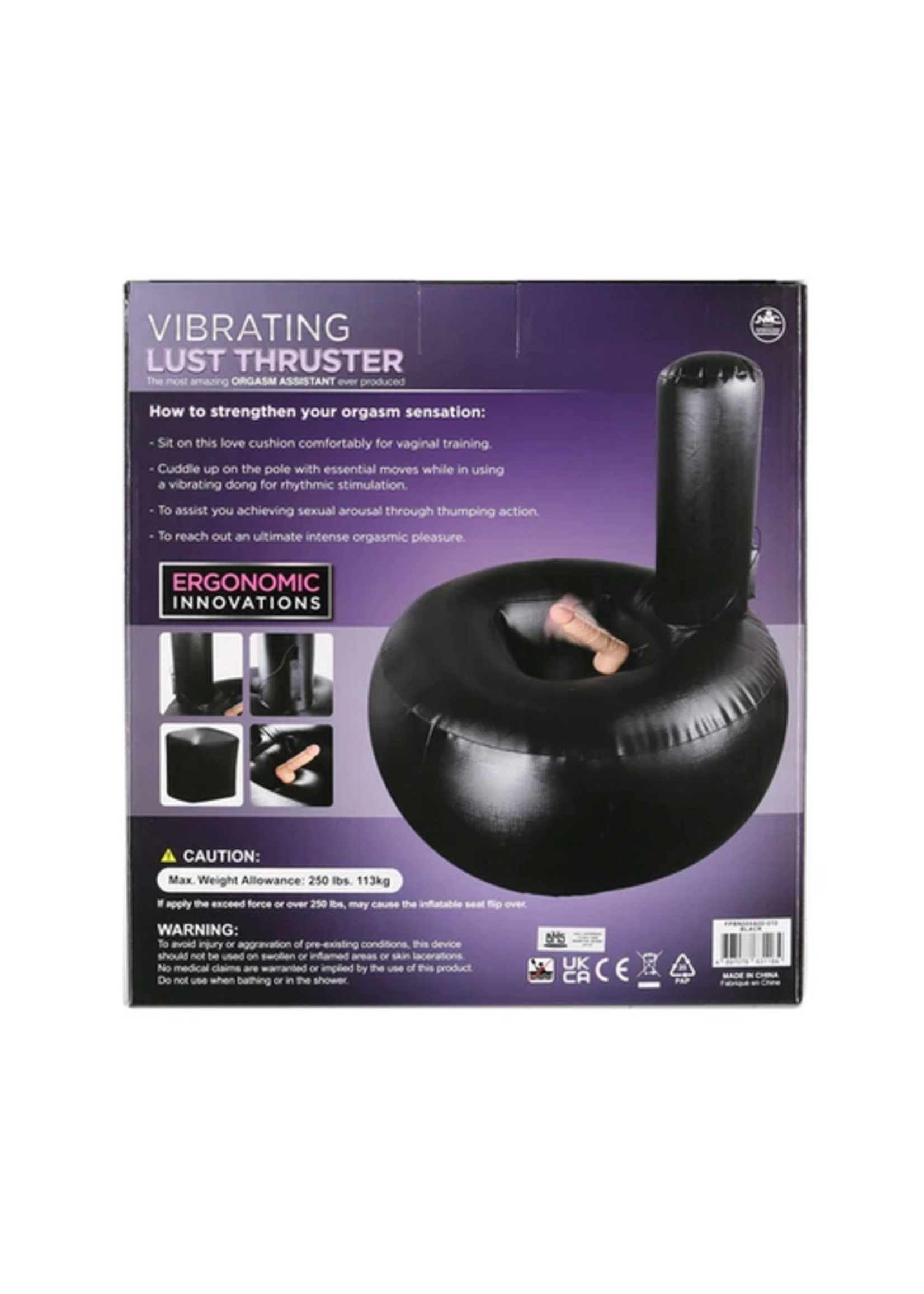 Excellent Power - Vibrating Lust Thruster - Orgasm Assistant - Black