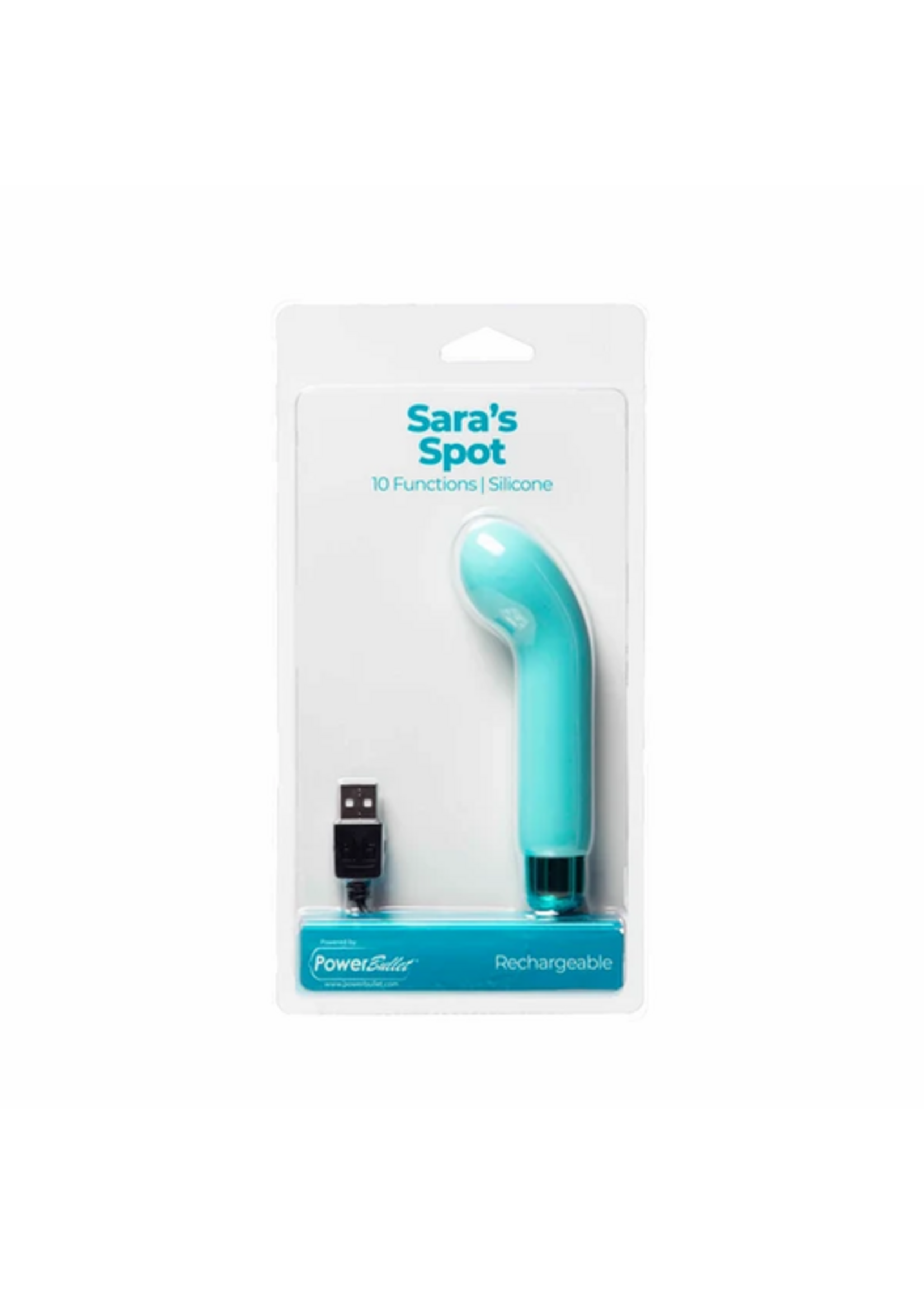 PowerBullet Sara’s Spot – Compact G-Spot Vibrator – Teal