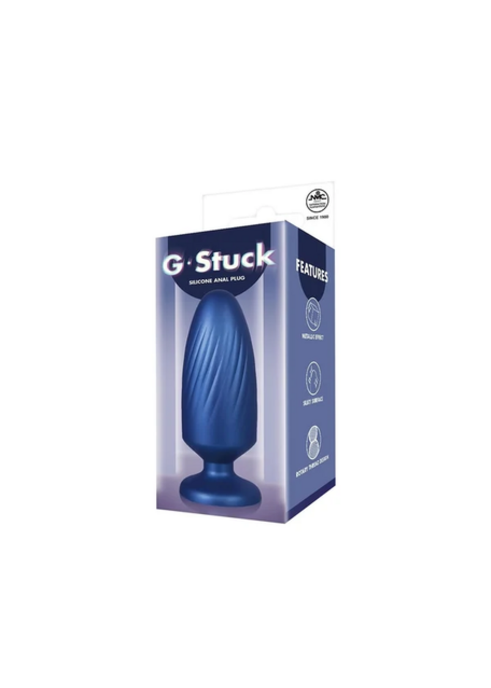 NMC – G Stuck – Silicone Anal Plug – Metallic Blue
