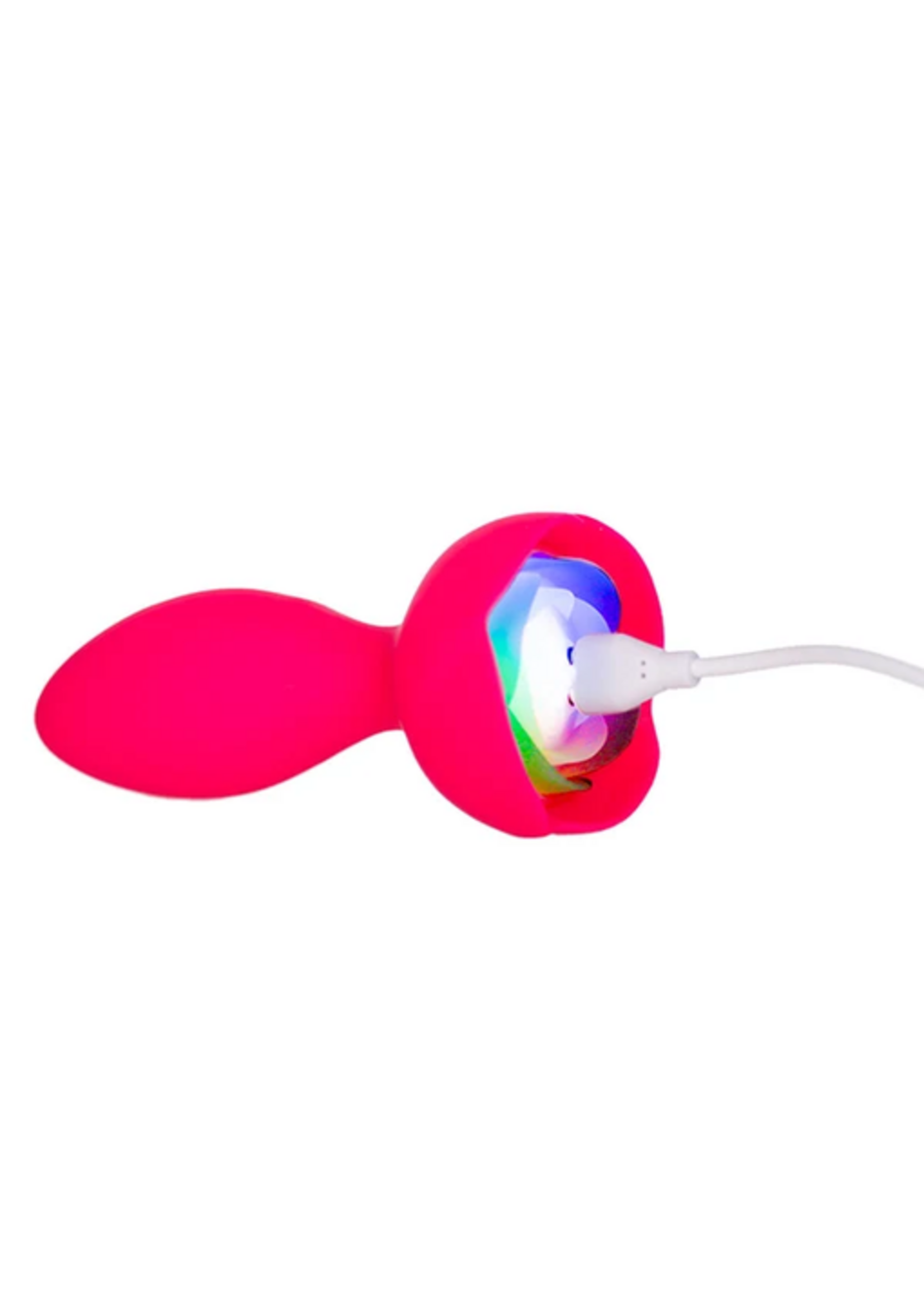 M'Lady Light Up Rotating Anal Plug - Pink