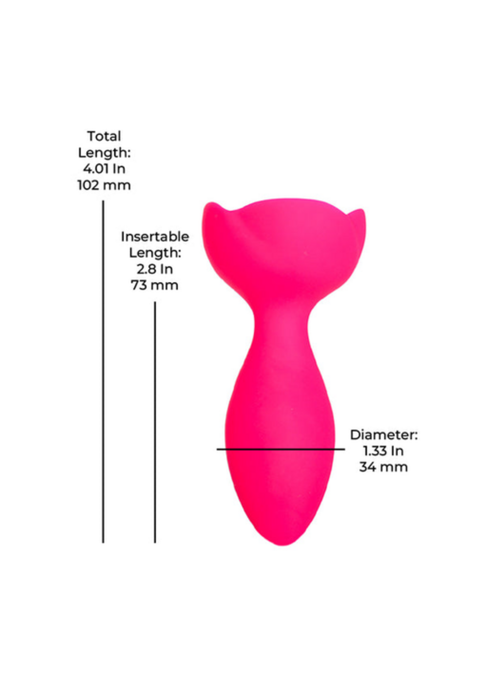 M'Lady Light Up Rotating Anal Plug - Pink
