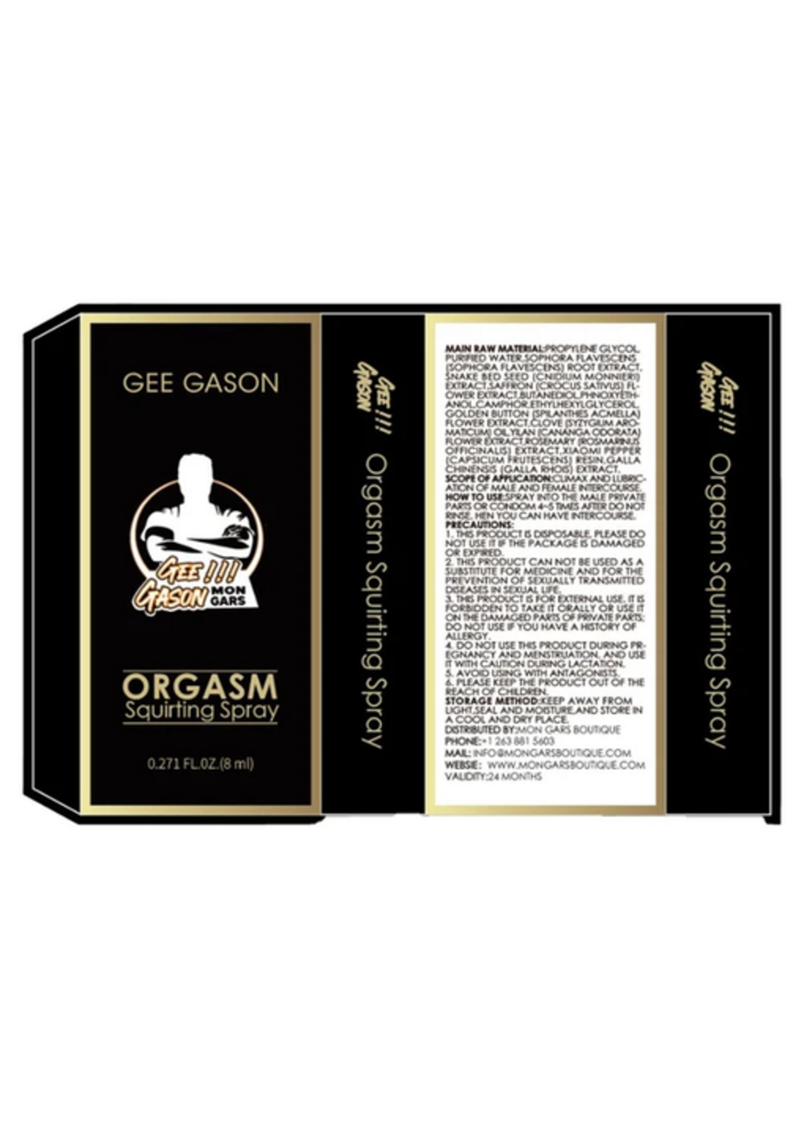 Gee Gason Orgasm Squirting Spray 8ML