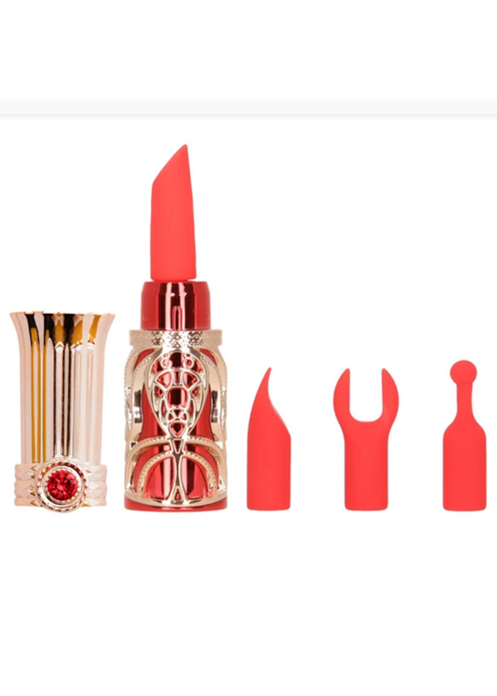Ruby Kiss Lipstick - Red and Rose Gold