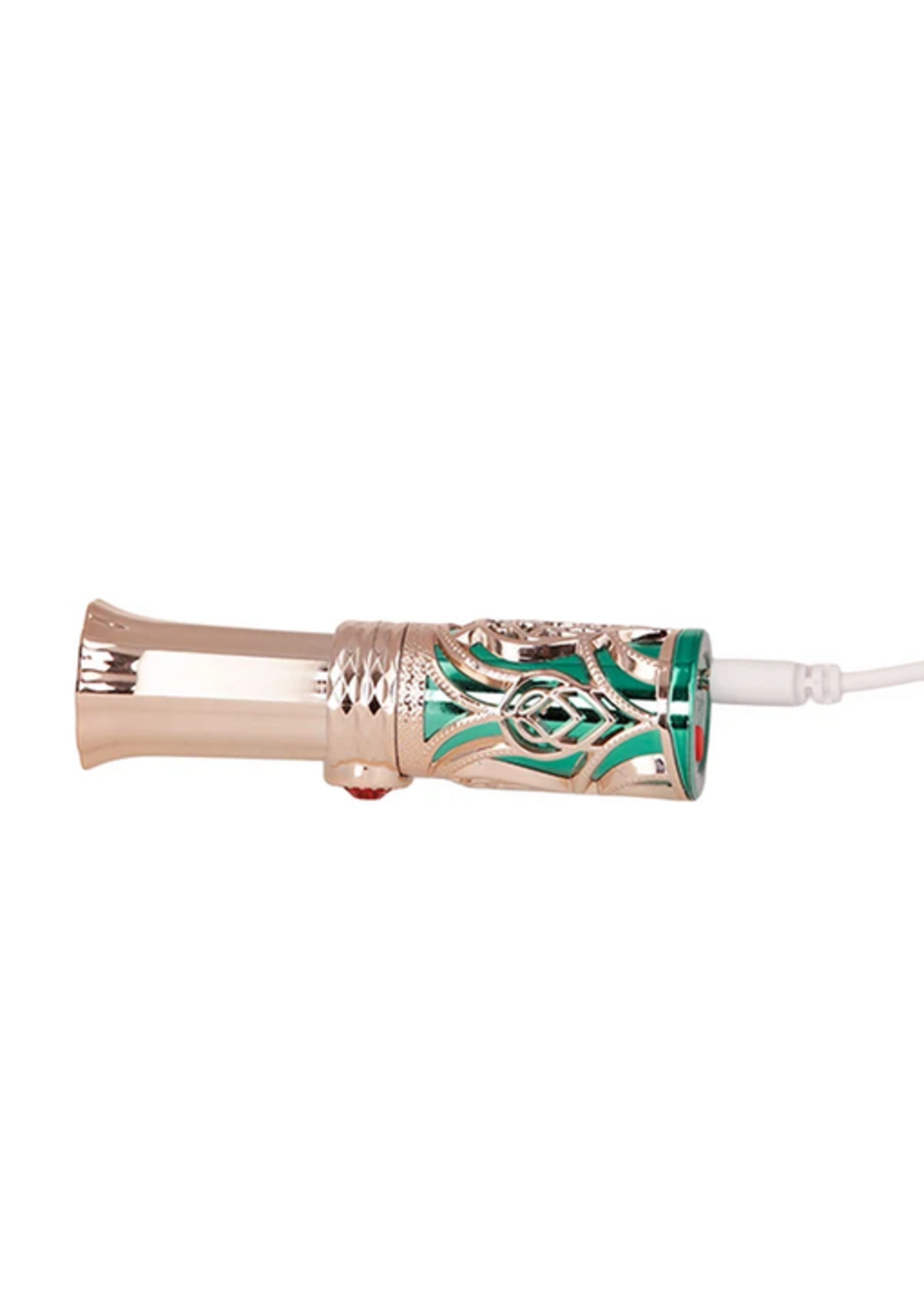 Emerald Kiss Lipstick – Green and Rose Gold