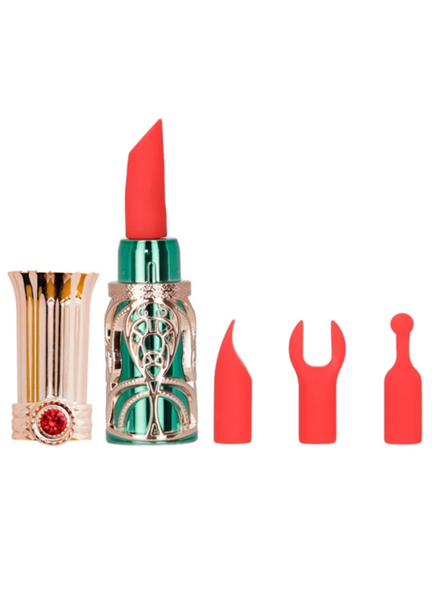Emerald Kiss Lipstick – Green and Rose Gold