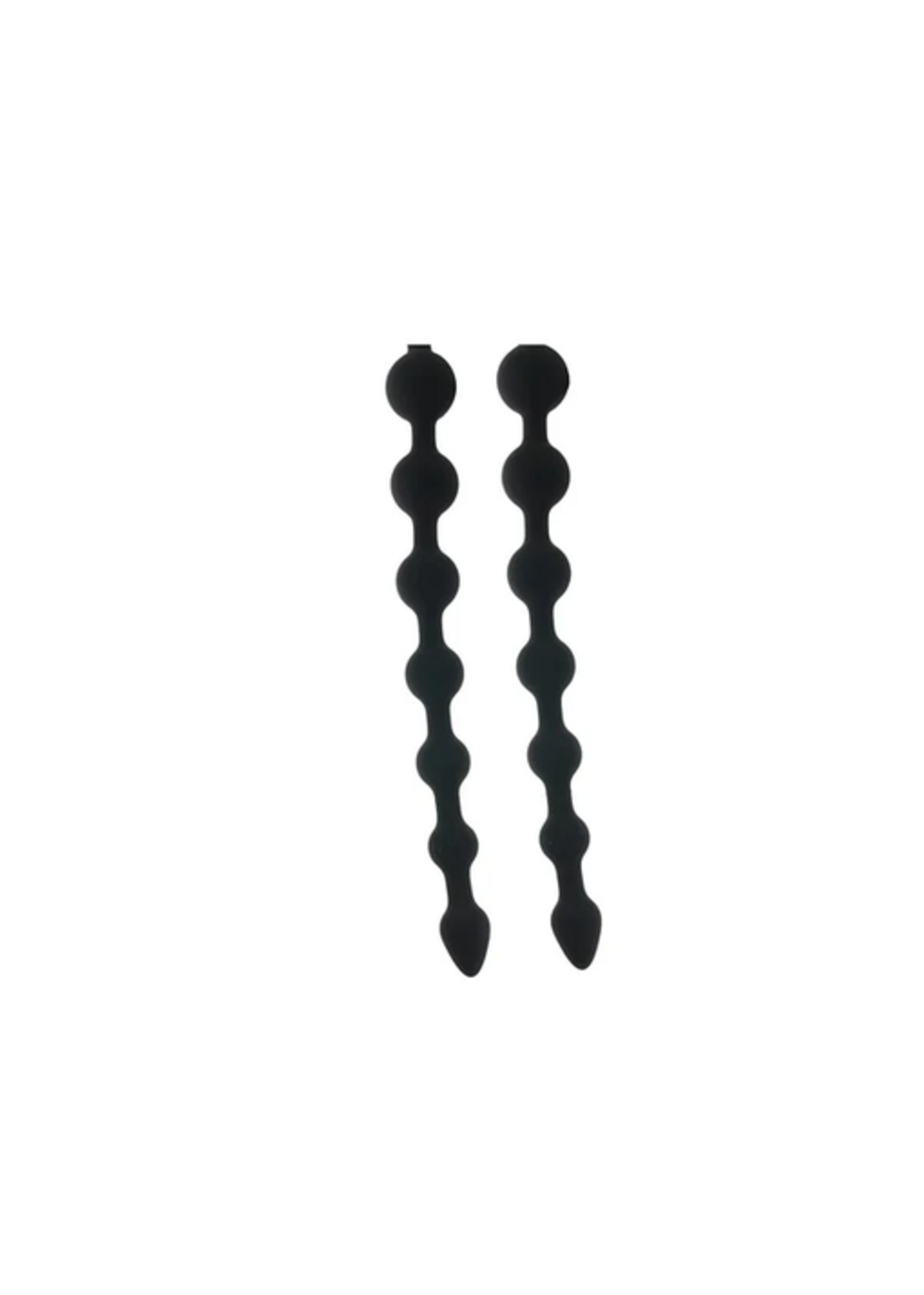 NMC – Arse Beads – Ribbed Silicone Anal Beads – Black