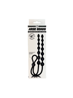 NMC – Arse Beads – Ribbed Silicone Anal Beads – Black