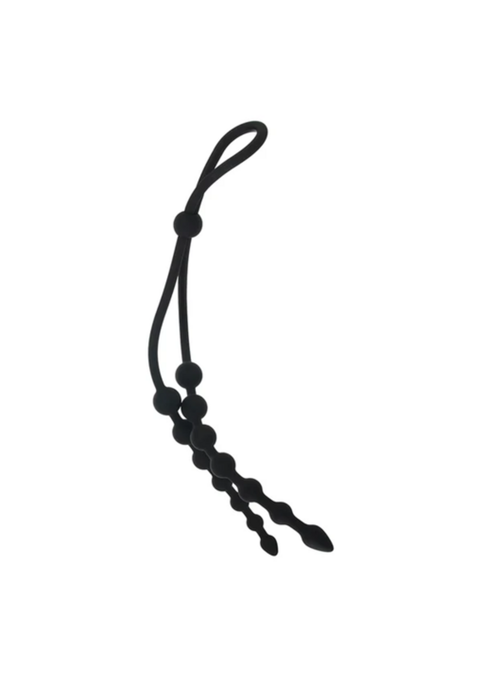 NMC – Arse Beads – Ribbed Silicone Anal Beads – Black