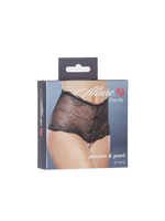 Allure Passion and Pearl Thong – Black – One Size Fits Most