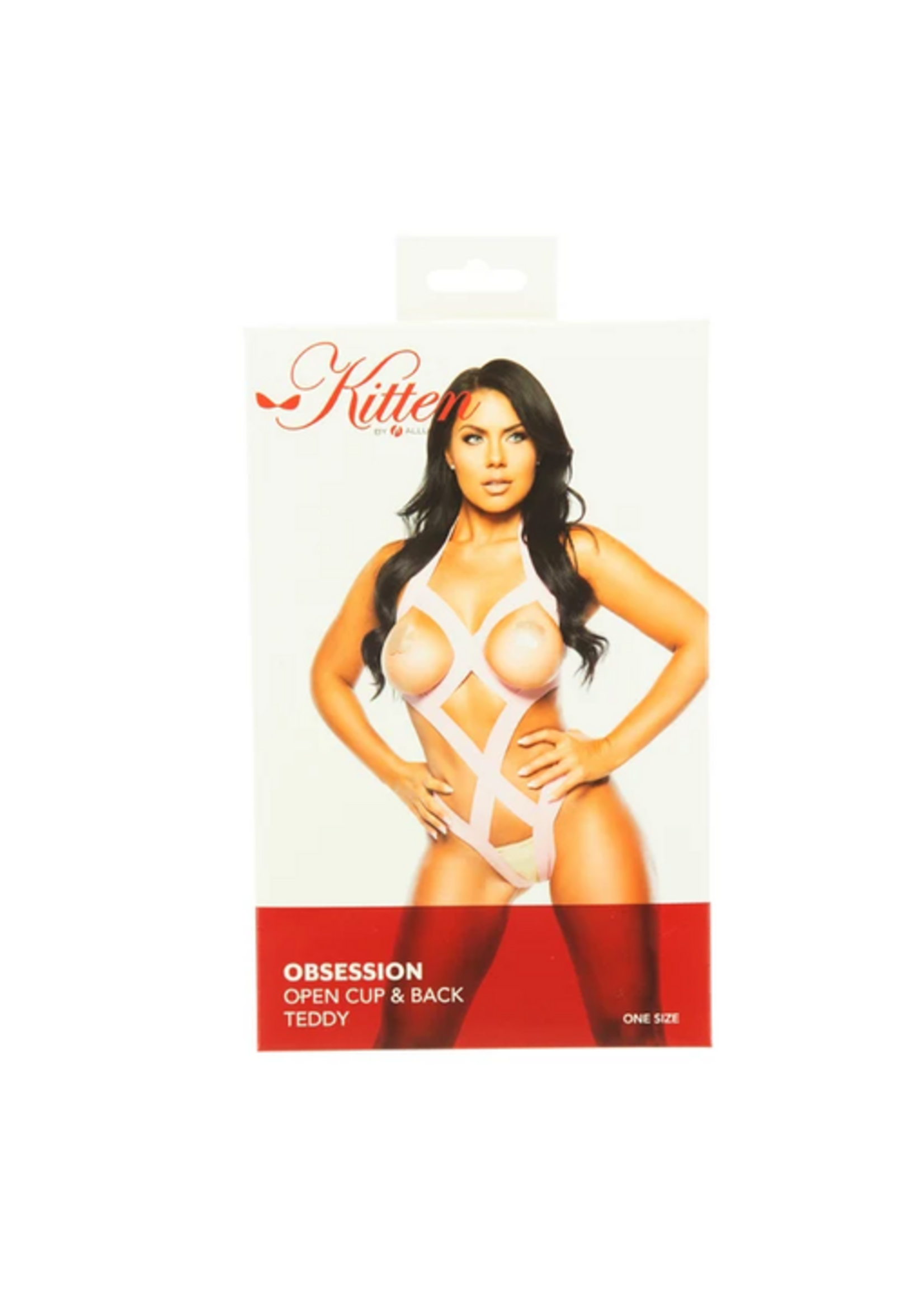 Allure Obsession - Open Cup & Back Teddy - Pink