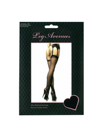 Leg Avenue Sheer Backseam Stockings - Black