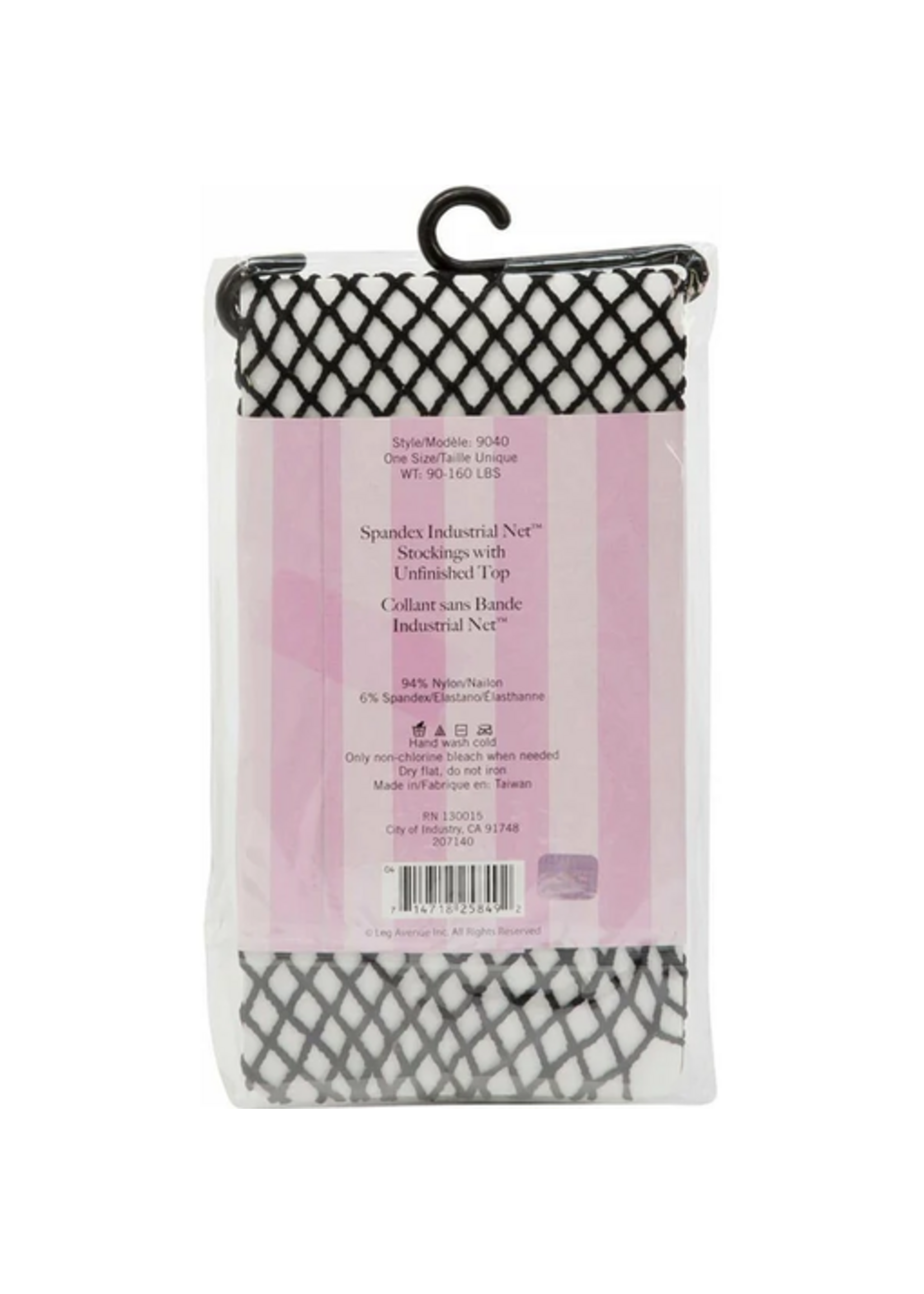 Leg Avenue Spandex Industrial Net Stockings - Black