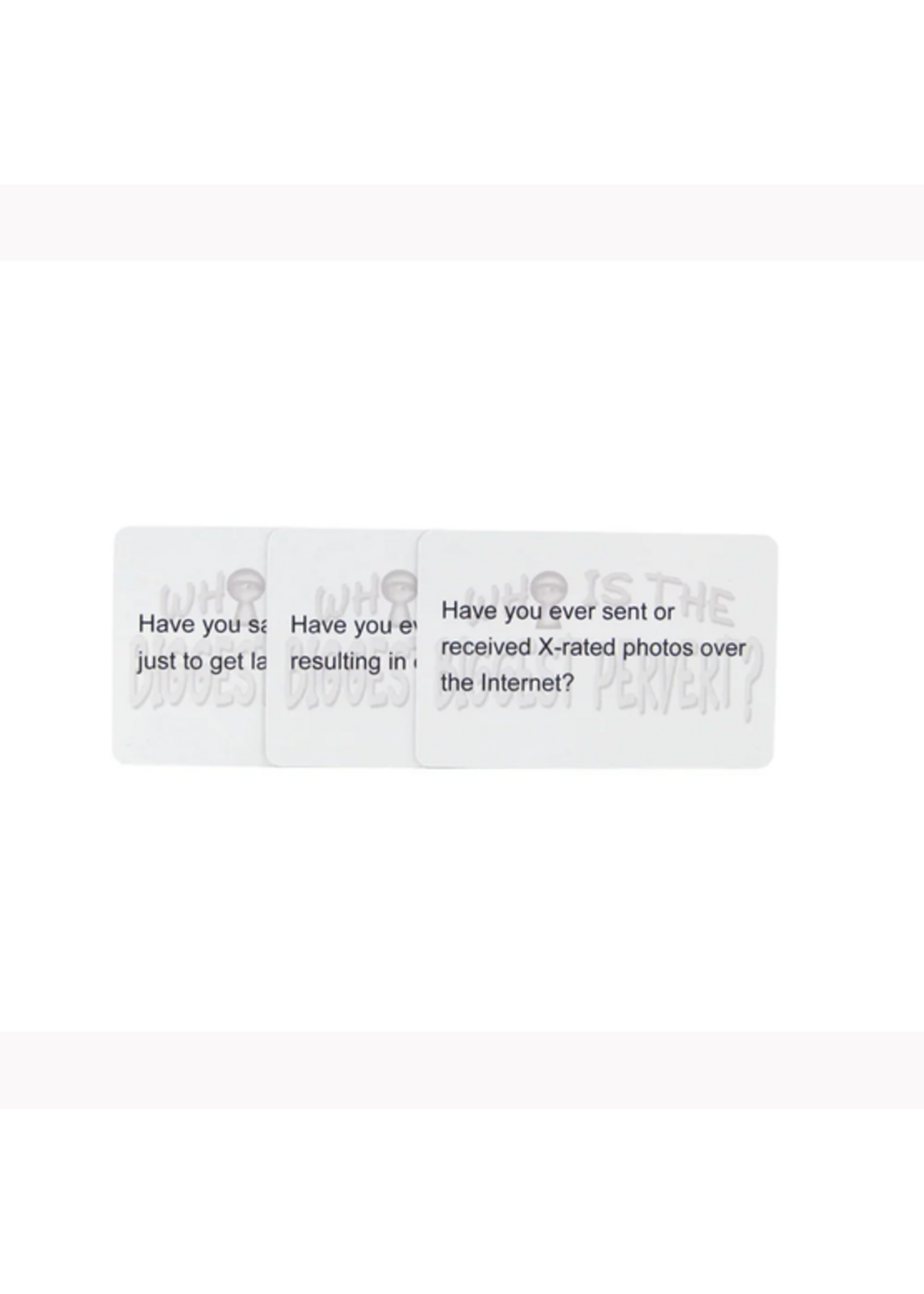 Kheper Games Who is the Biggest Pervert? Card Game