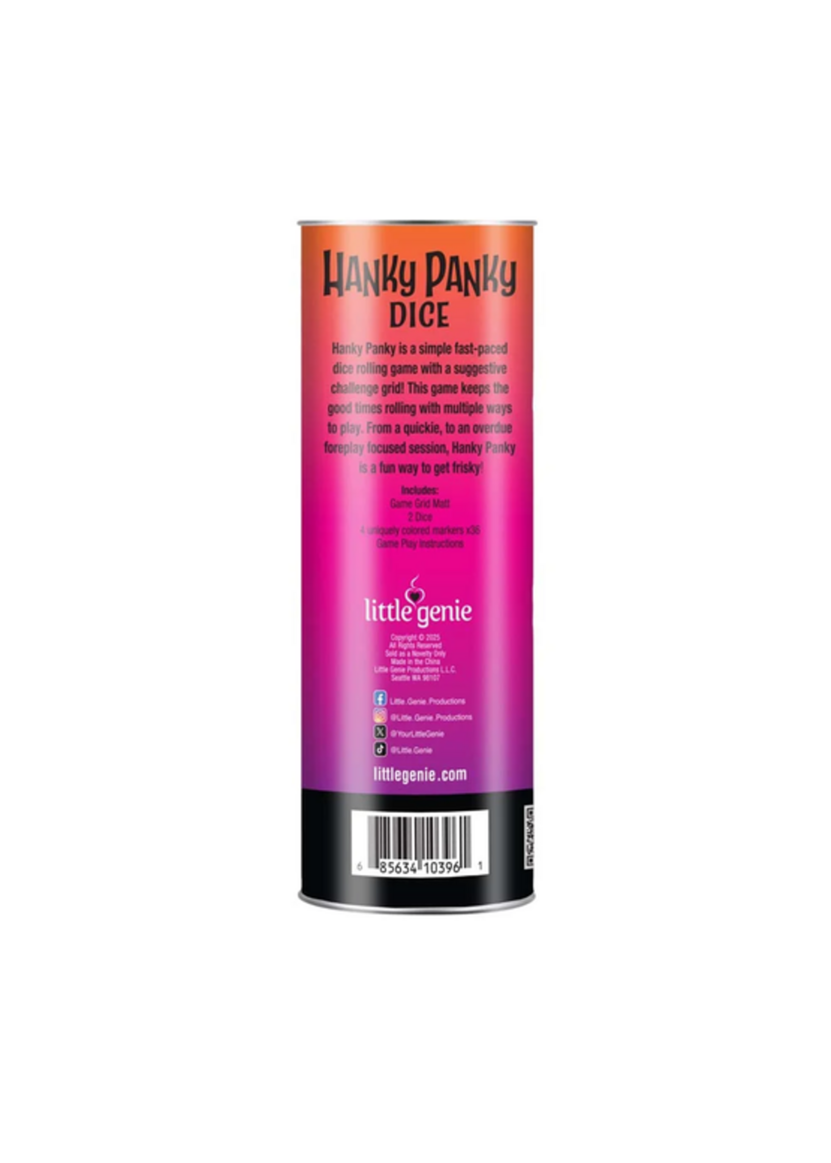 Hanky Panky Dice Game Game for Couples