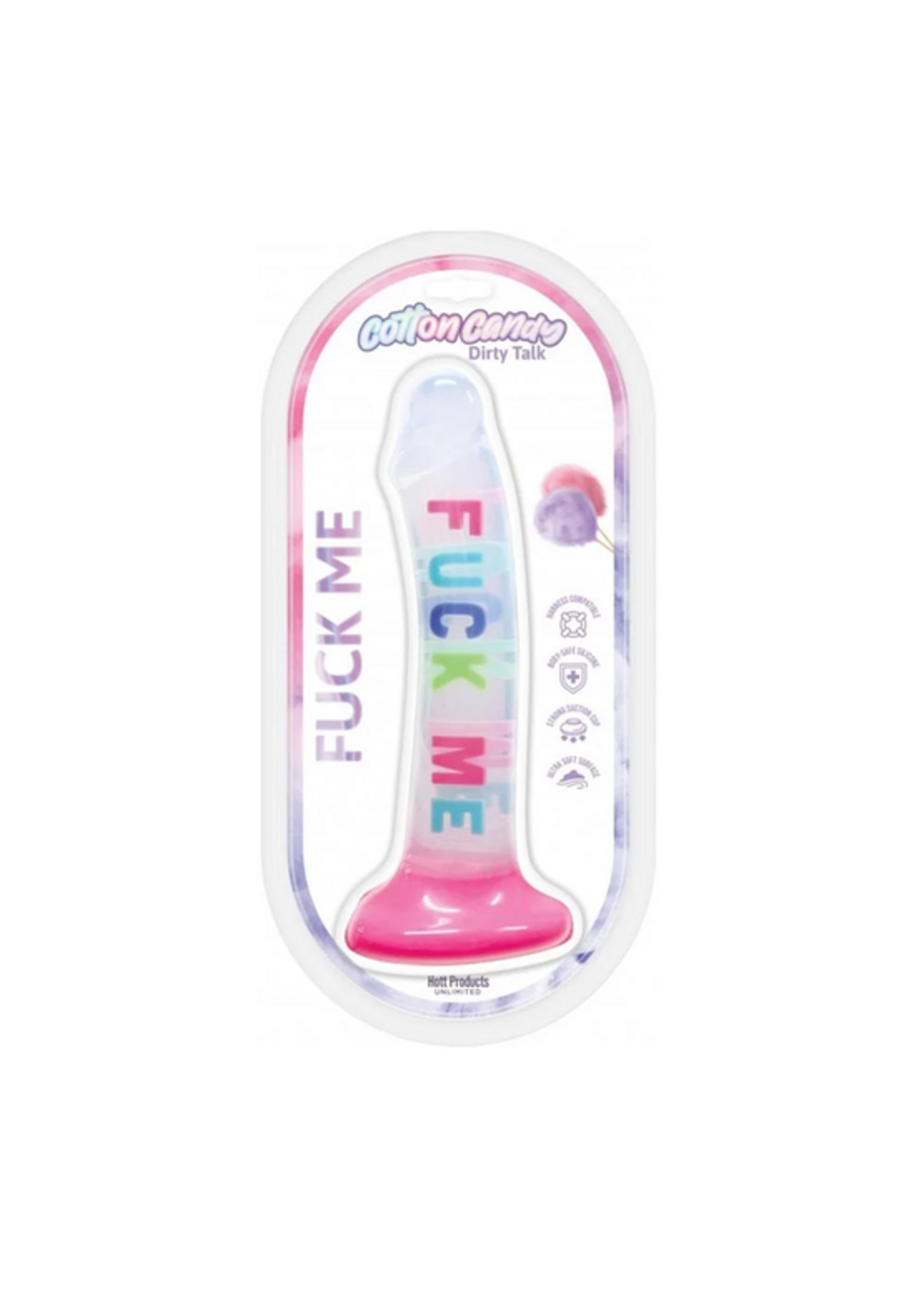 Hott Products Cotton Candy - FUCK ME Dildo