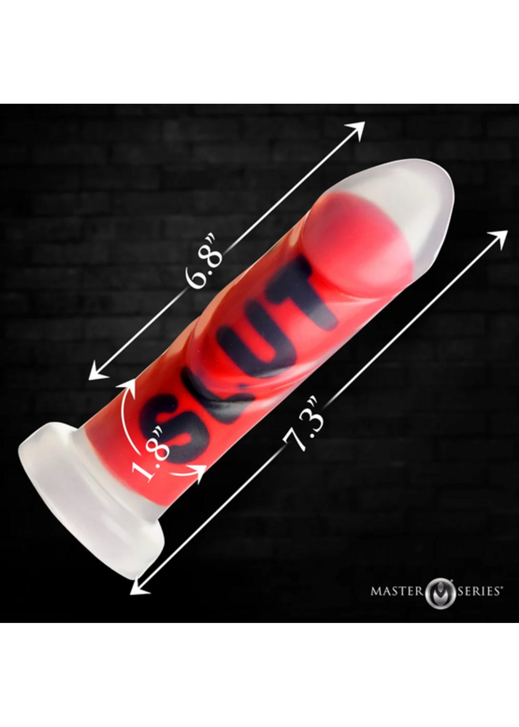 Master Series SLUT Silicone Dildo