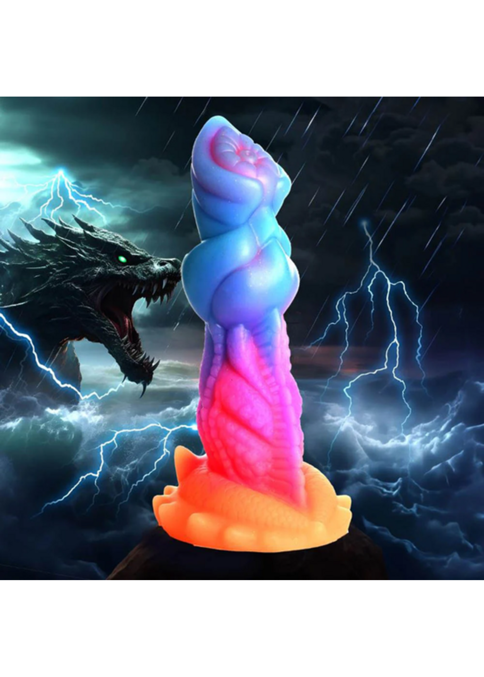 XR Aqua-Cock Glow-In-Dark Silicone Dildo