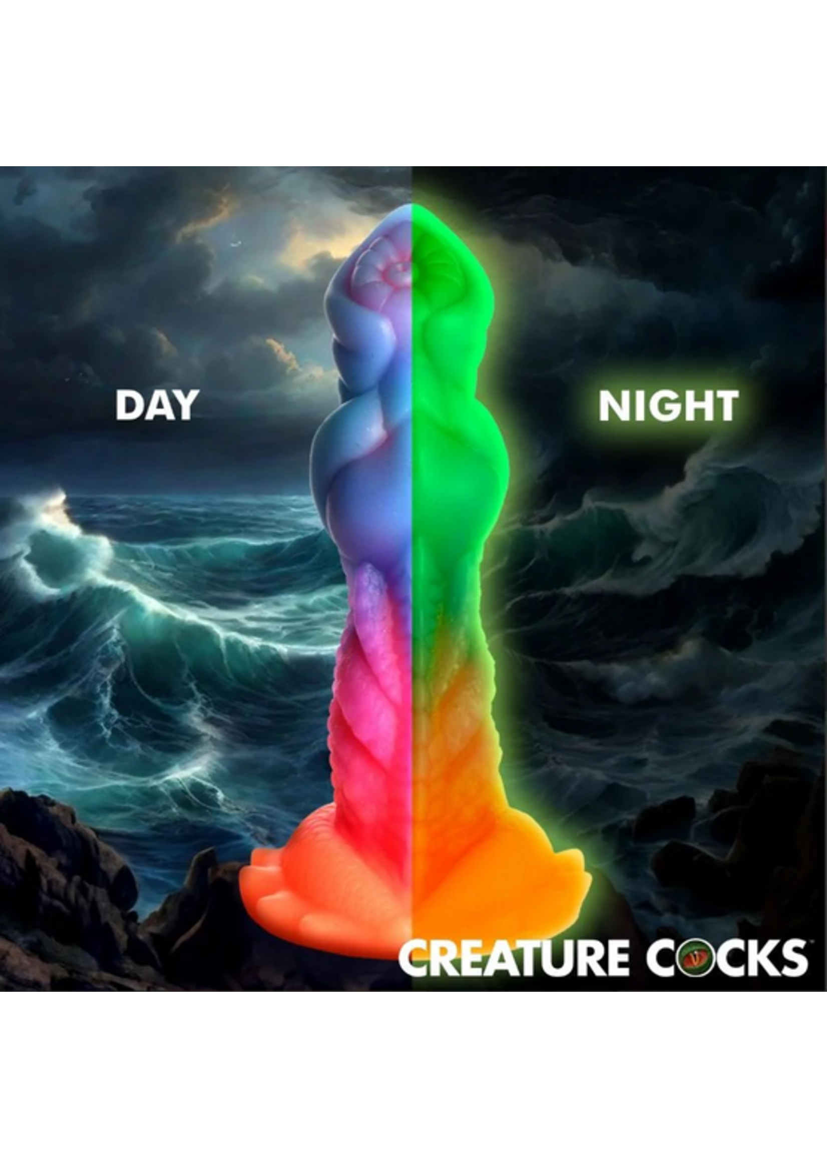 XR Aqua-Cock Glow-In-Dark Silicone Dildo