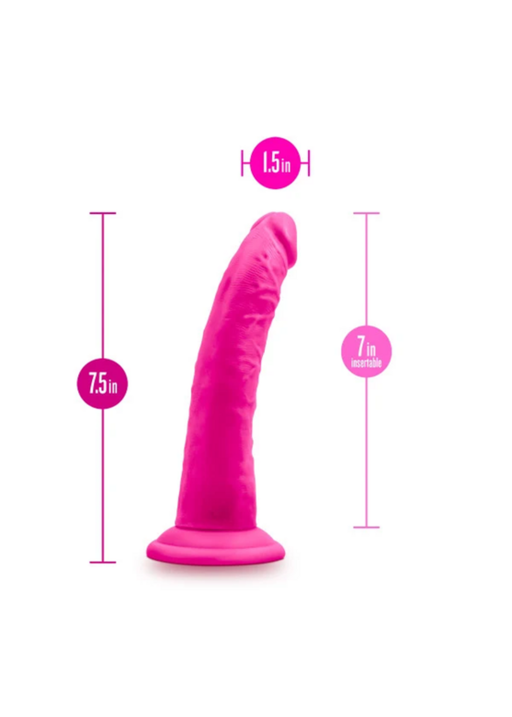 XR Au Naturel Bold Jack 7" Dildo - Pink
