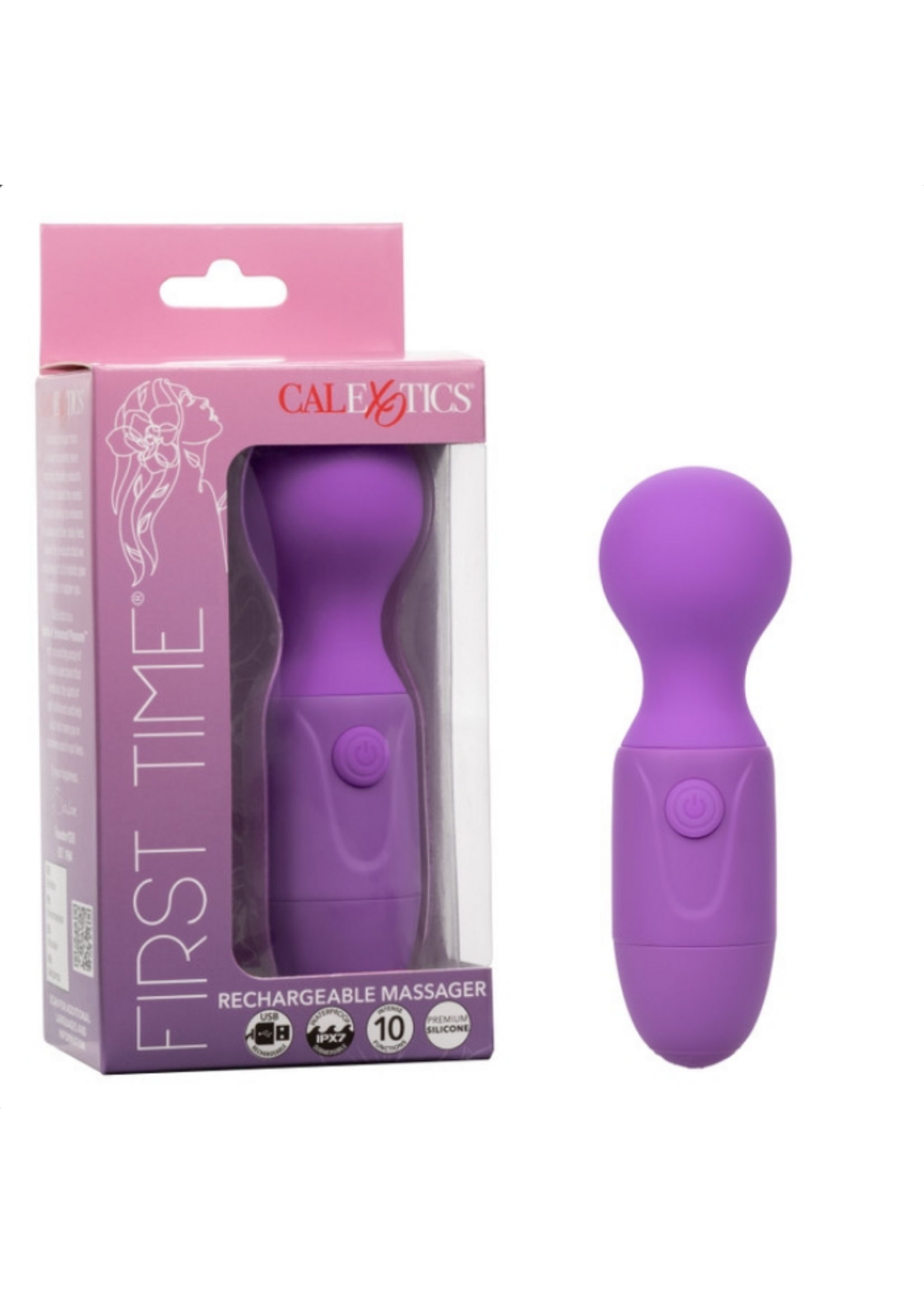 Calexotics First Time Rechargeable Massager - Purple