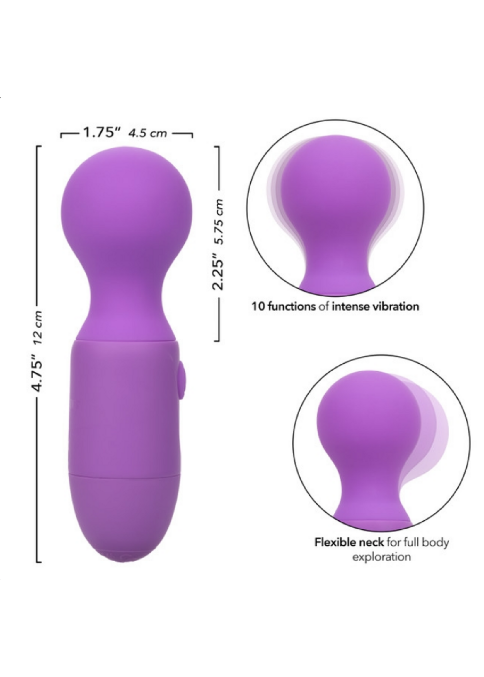 Calexotics First Time Rechargeable Massager - Purple
